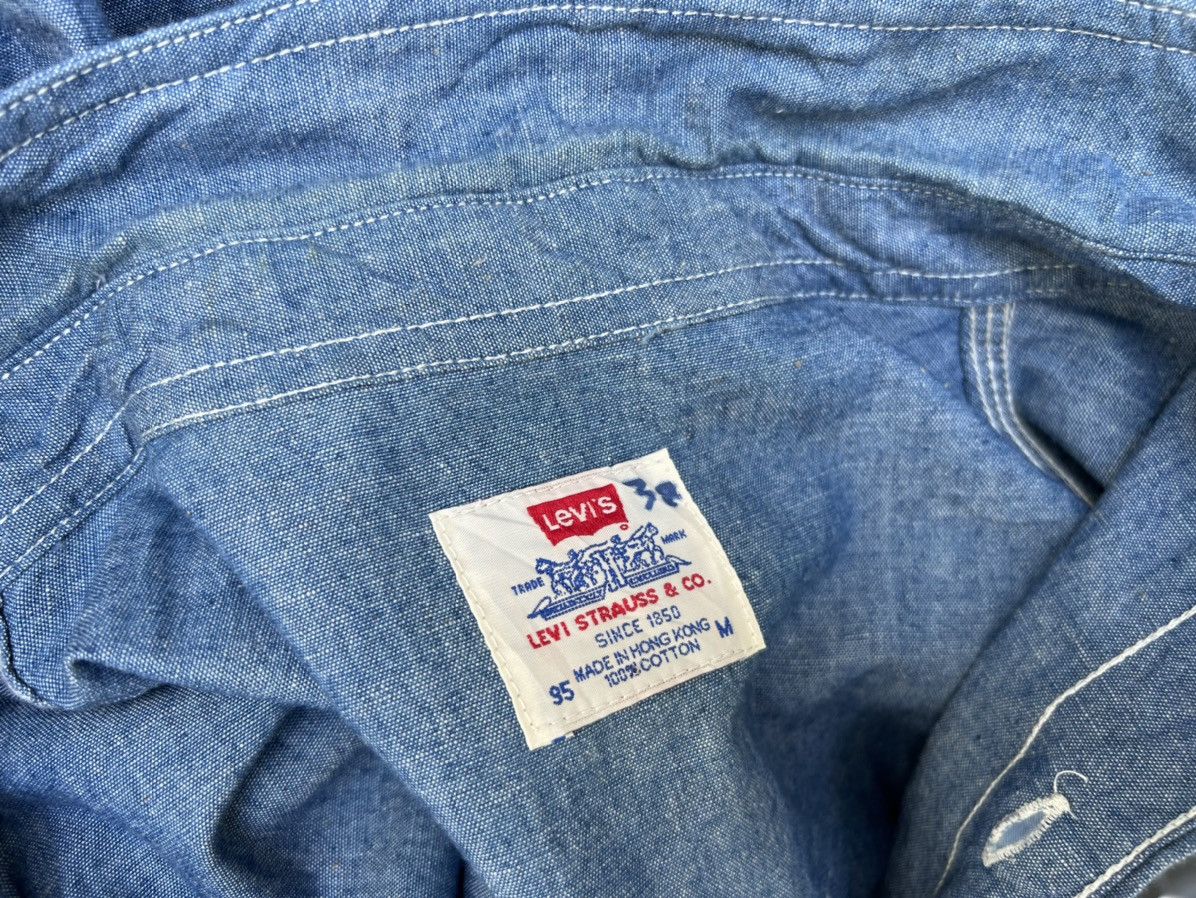 Levi's Vintage 1998 Levi’s Chambray Work Shirt Size US M / EU 48-50 / 2 - 18 Thumbnail