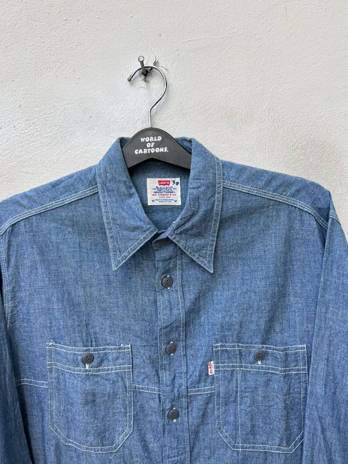 Levi's Vintage 1998 Levi’s Chambray Work Shirt Size US M / EU 48-50 / 2 - 4 Thumbnail