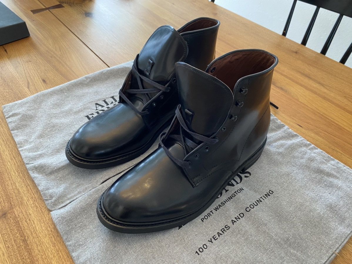 Allen Edmonds Higgins Mill Boot - Black Cordovan Leather Size US 12 / EU 45 - 3 Thumbnail
