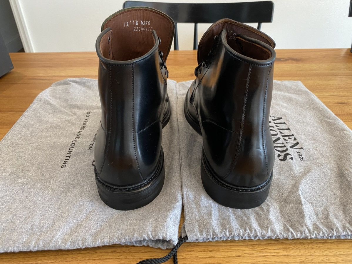 Allen Edmonds Higgins Mill Boot - Black Cordovan Leather Size US 12 / EU 45 - 4 Thumbnail