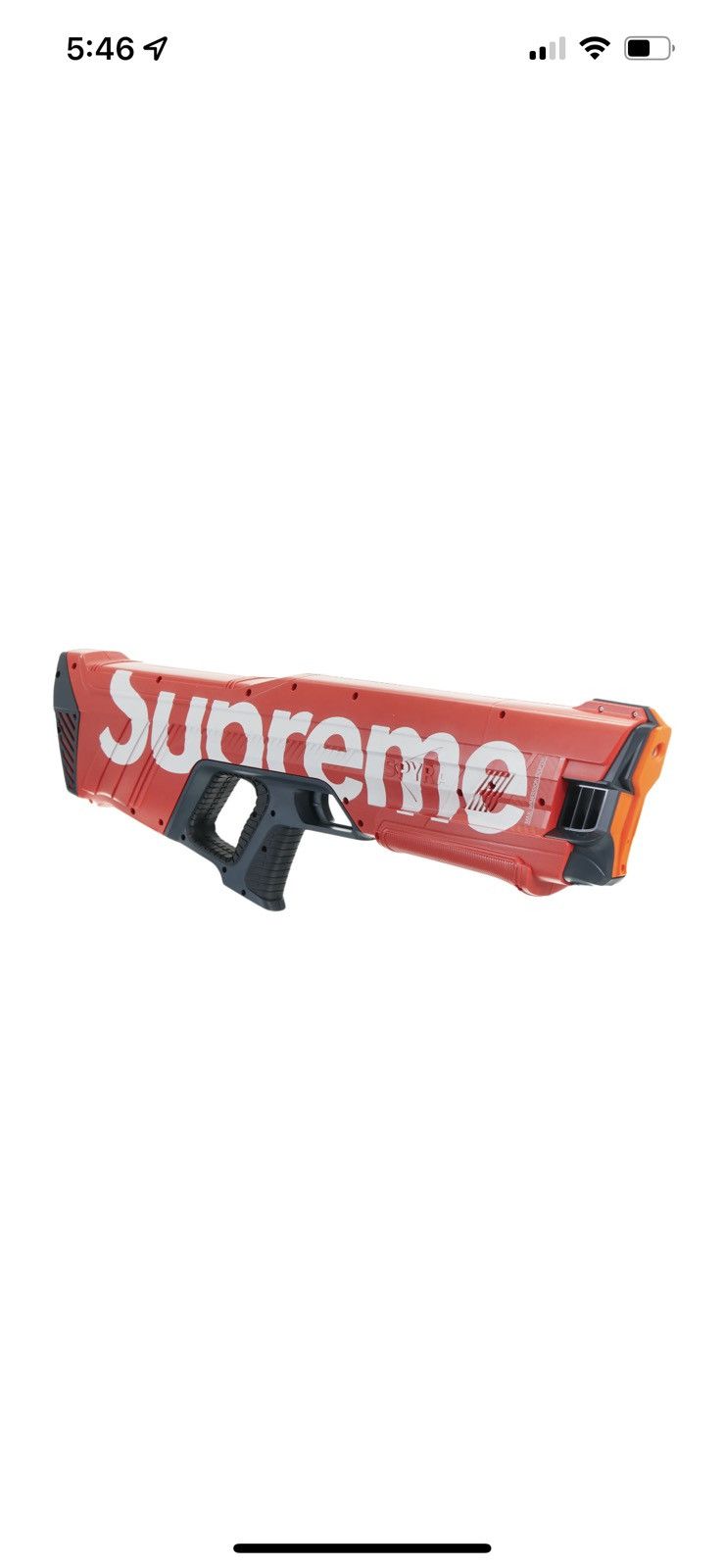 Supreme×SpyraTwo water blaster RED