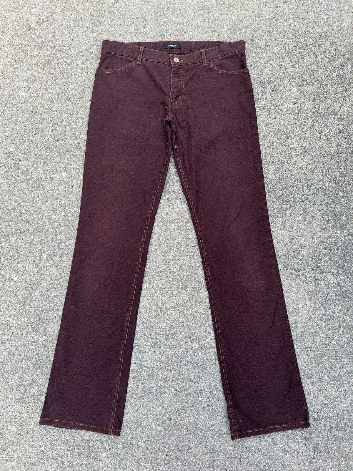 Burberry Burberry Black Label Cord Striped Westerner Jeans Size US 31 - 1 Thumbnail