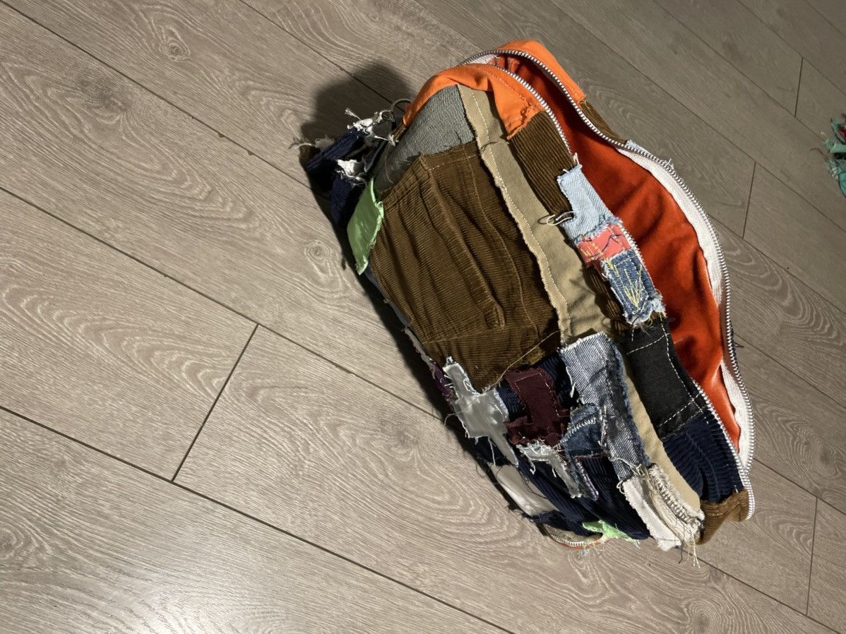 Grailed Cross distressed Denim patchwork messenger bag Size ONE SIZE - 3 Thumbnail