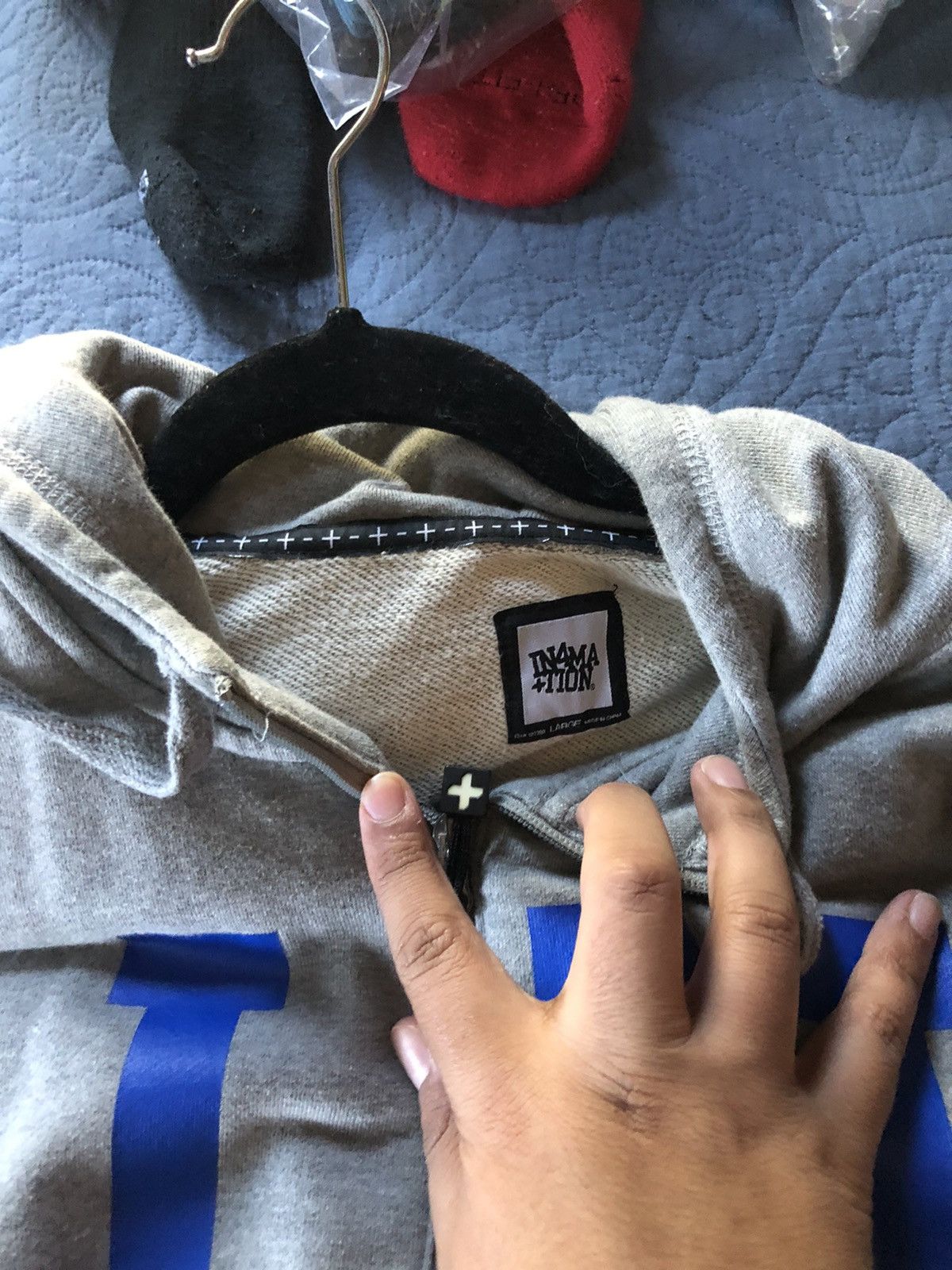IN4MATION In4mation grey IN4M zip-up jacket Size US L / EU 52-54 / 3 - 2 Thumbnail