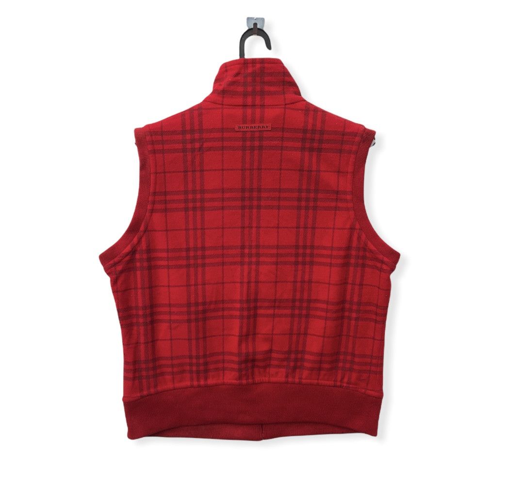 Burberry BURBERRY GOLF RED CHECKED VEST MADE IN JAPAN Size US M / EU 48-50 / 2 - 2 Thumbnail