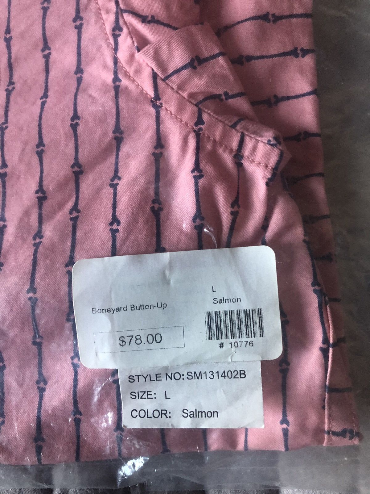 Mishka 2012 Mishka Boneyard Salmon Pink button up large brand new Size US L / EU 52-54 / 3 - 2 Thumbnail