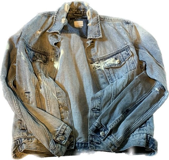 Jean Jacket Ksubi Jeans Travis Scott Ksubi Distressed Light Wash
