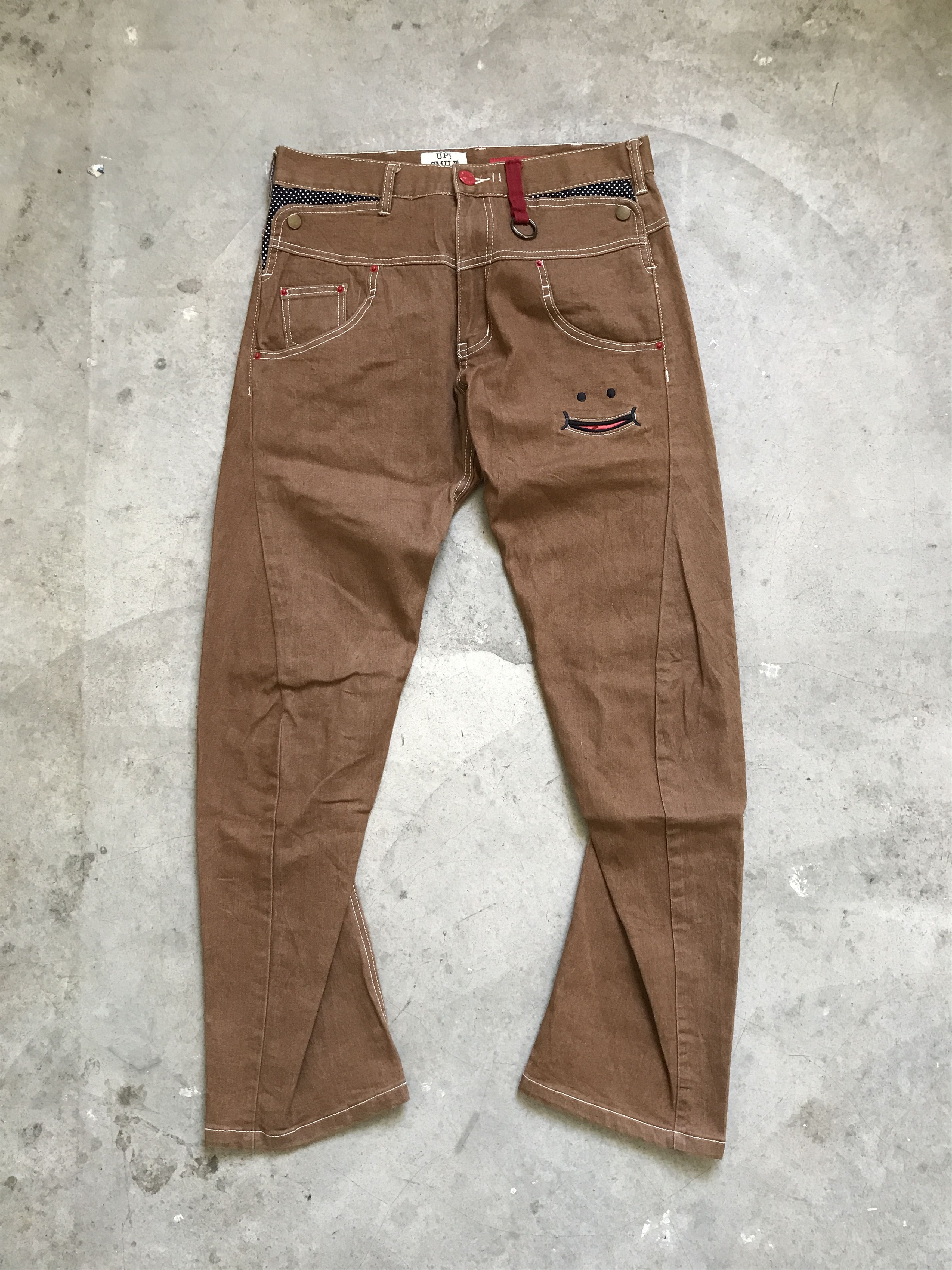 Japanese Brand P29 UPSMILE Japan Twisted Leg Pant Size US 30 / EU 46 - 1 Thumbnail
