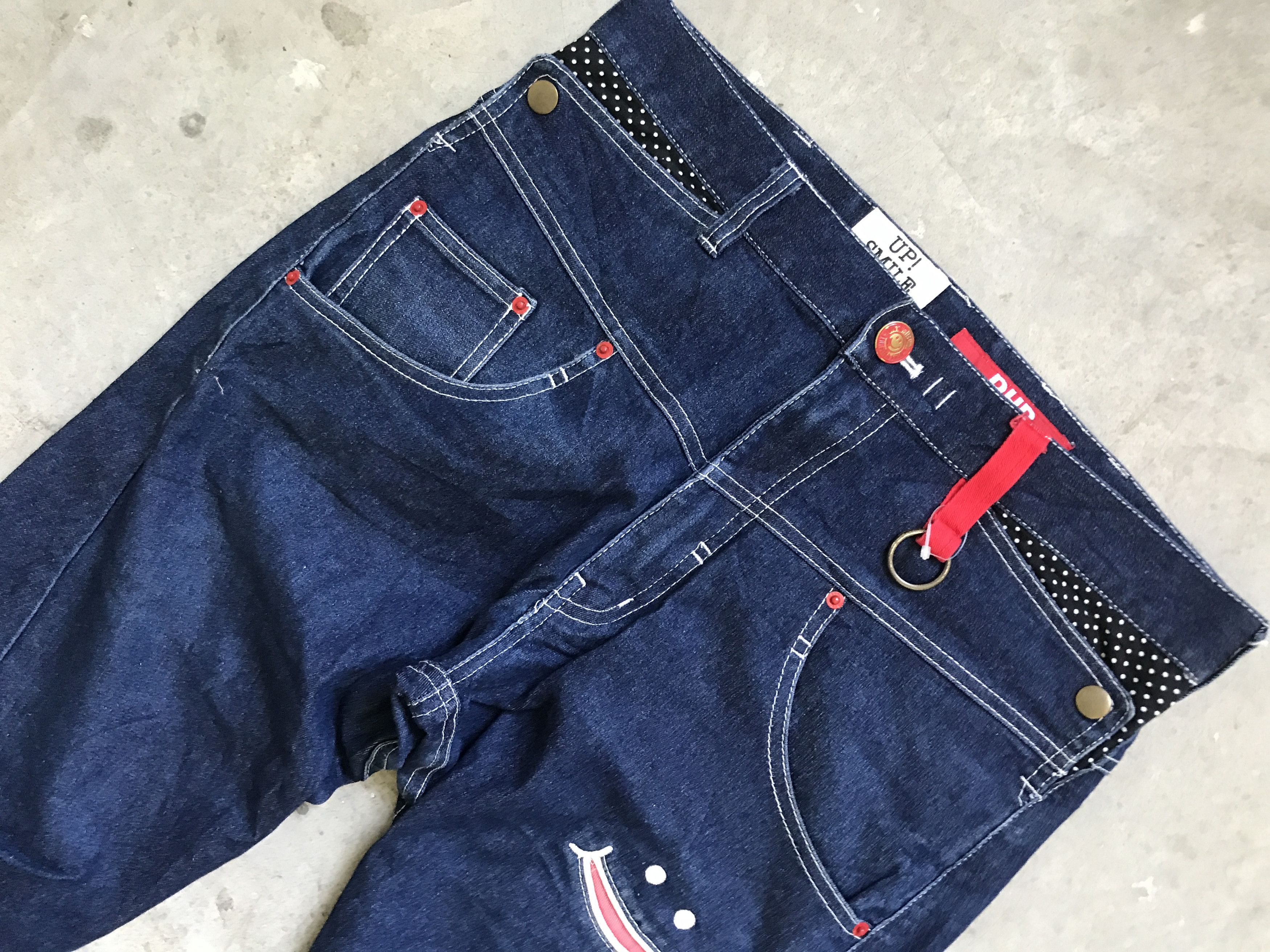 Japanese Brand × Seditionaries P30 UPSMILE Japan Twisted Leg Pant Size US 30 / EU 46 - 2 Thumbnail