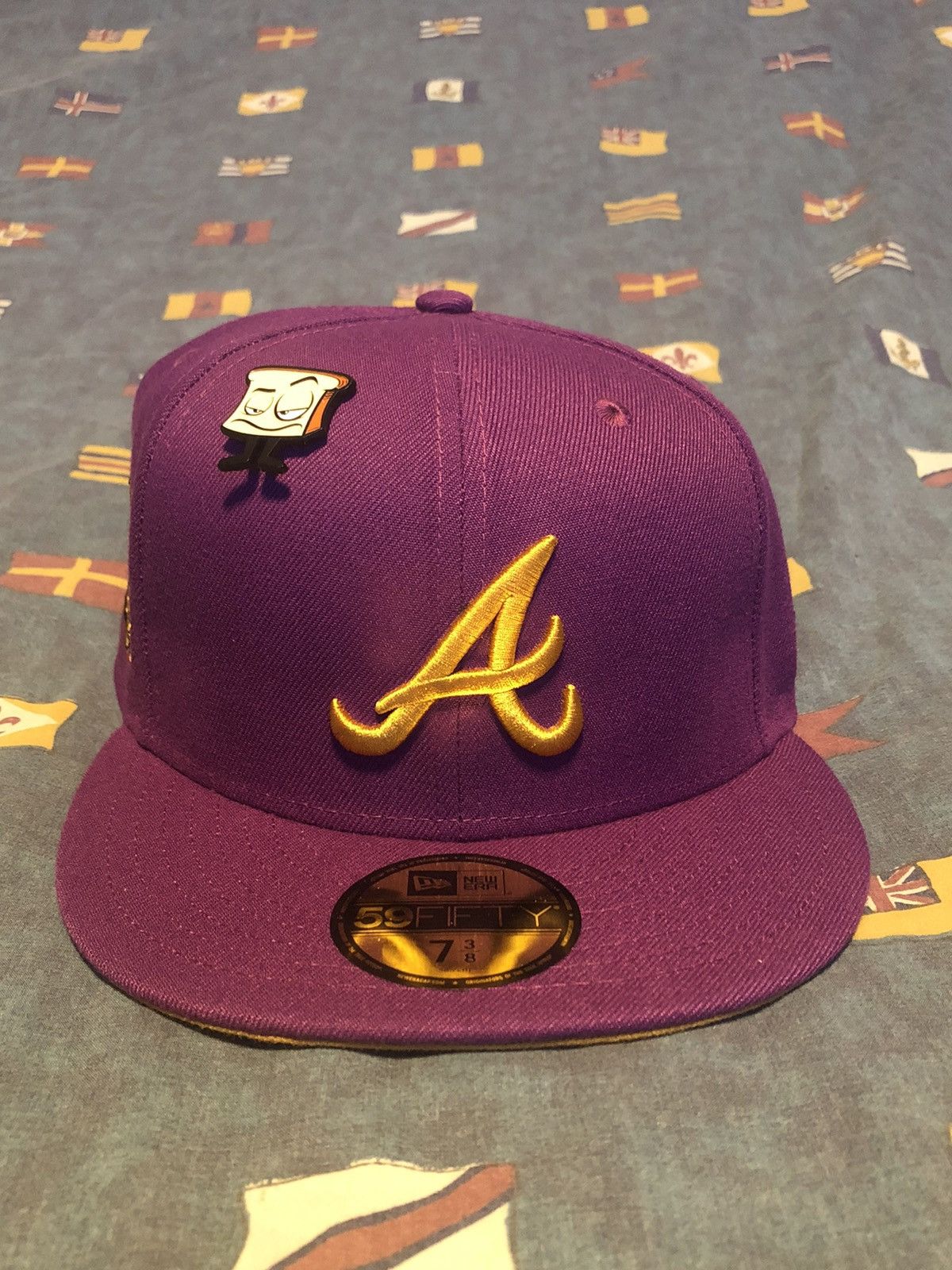 New Era Atlanta Braves Turner Field Capsule Hats 59Fifty Fitted Hat Brown/Blue