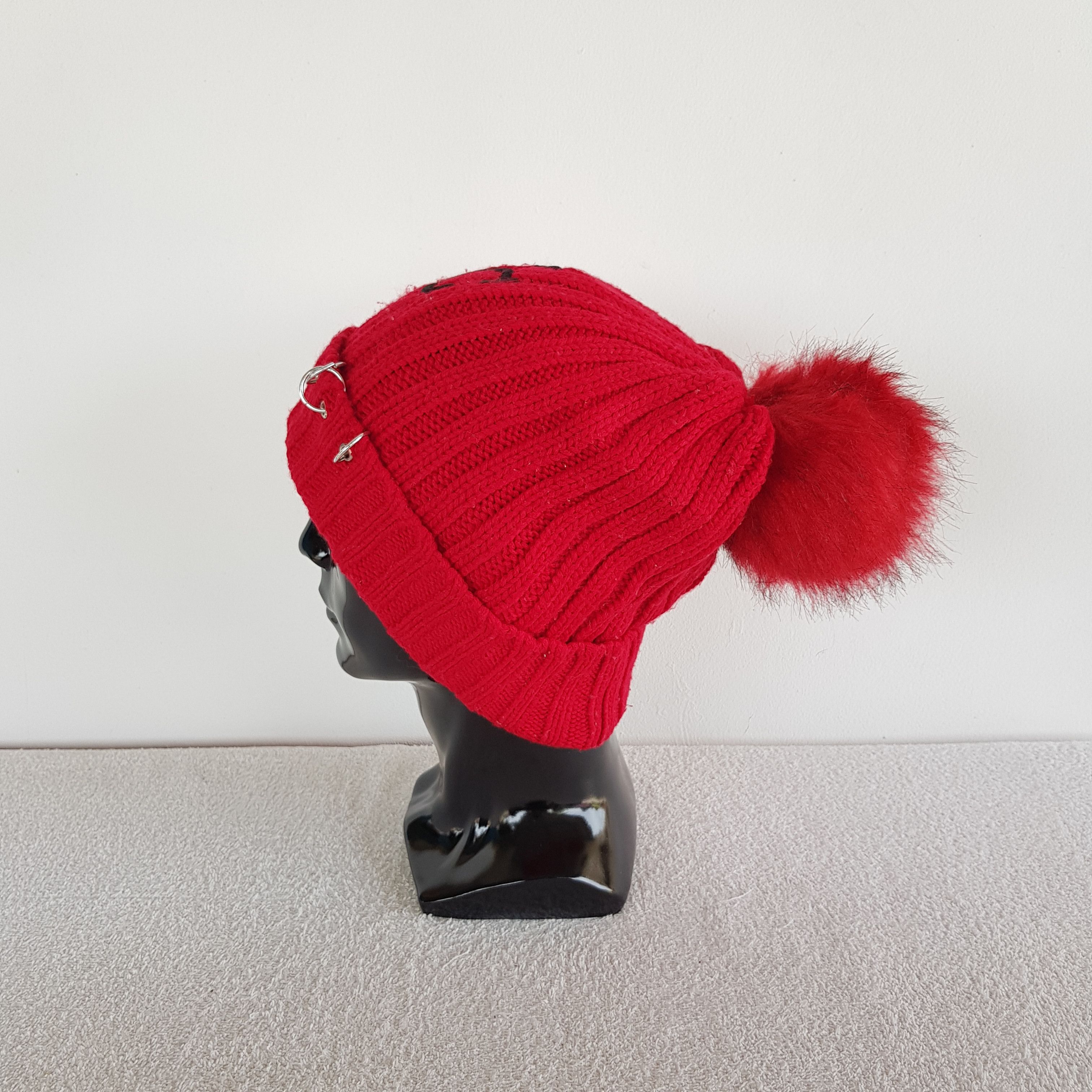 Japanese Brand × Vintage NYC Hats Knitted Crochet Beanie Snow Cap Hats - AC10686. Size ONE SIZE - 4 Thumbnail