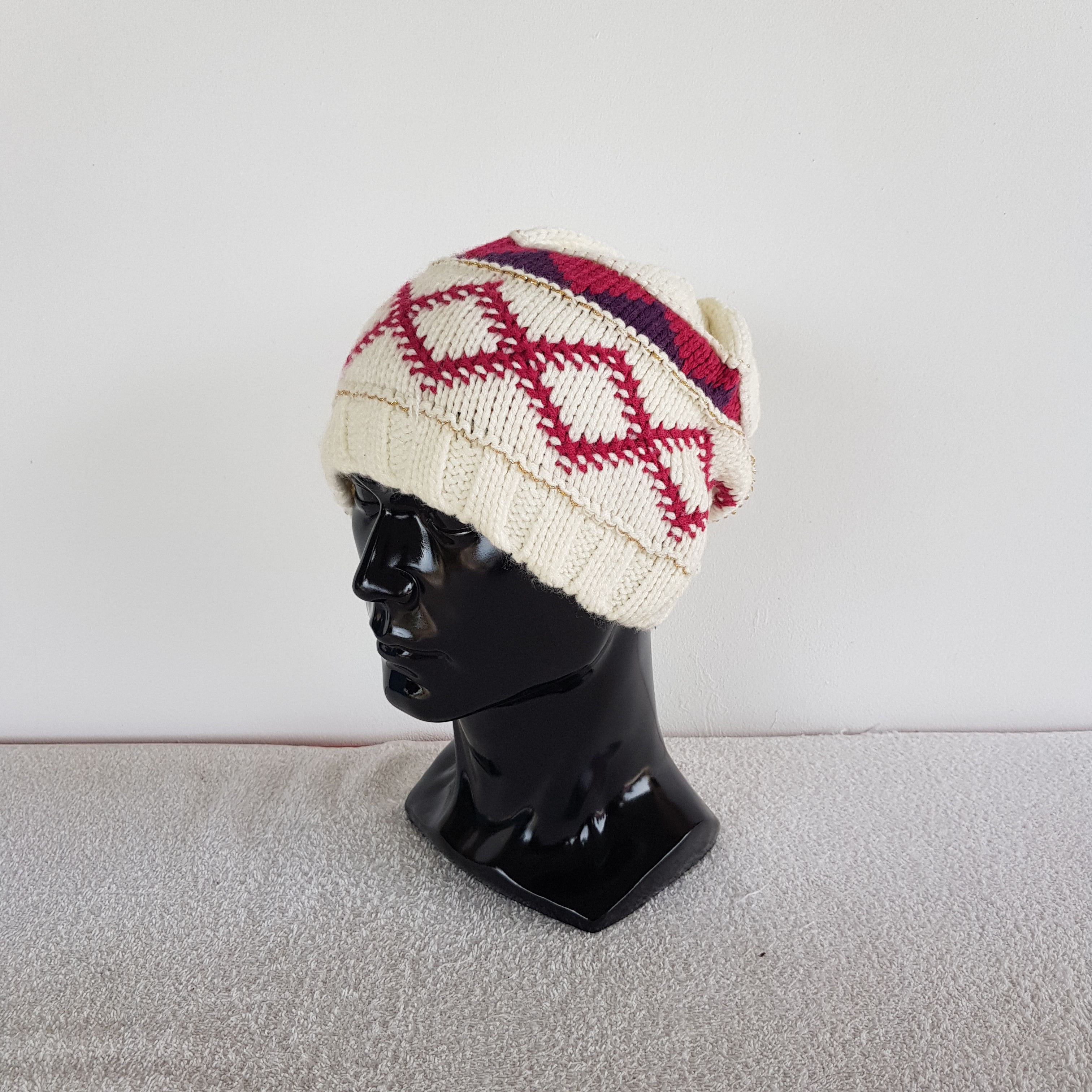 Japanese Brand × Vintage Japanese Beanie Snow Cap Crochet Knitted Hats - AC10688. Size ONE SIZE - 1 Thumbnail