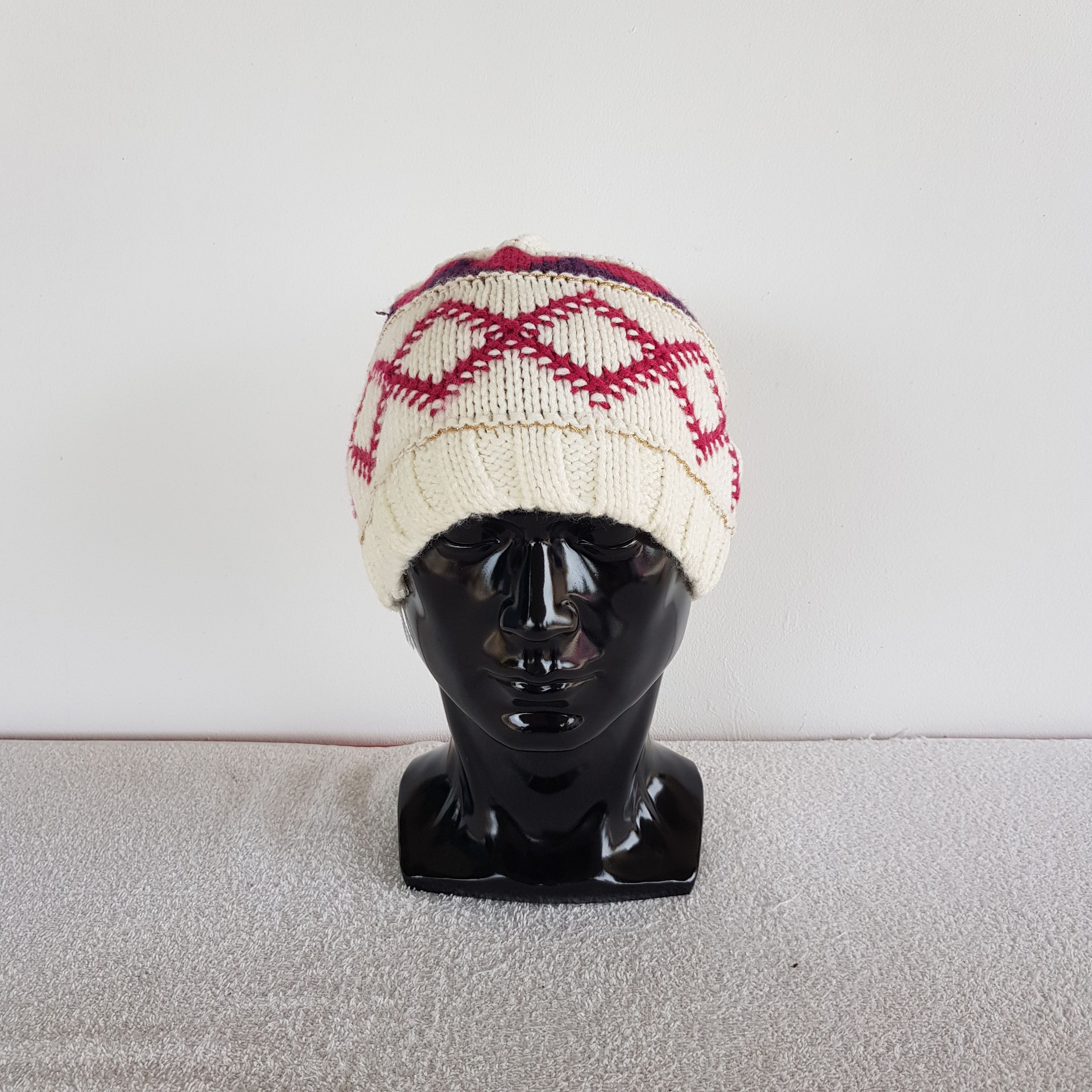 Japanese Brand × Vintage Japanese Beanie Snow Cap Crochet Knitted Hats - AC10688. Size ONE SIZE - 2 Thumbnail