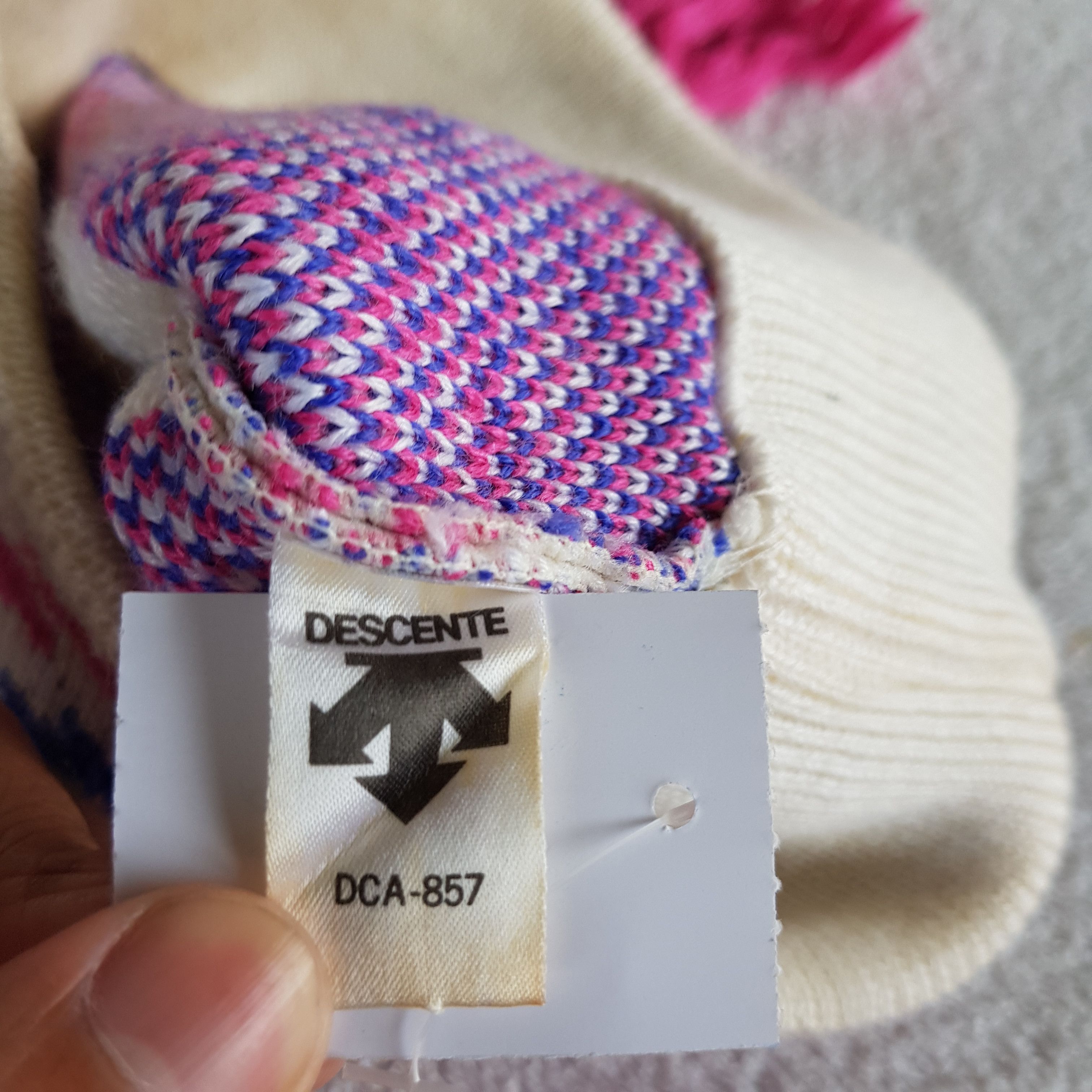Descente × Vintage Vintage Decente Beanie Snow Cap Japanese Hats - AC10696. Size ONE SIZE - 6 Thumbnail