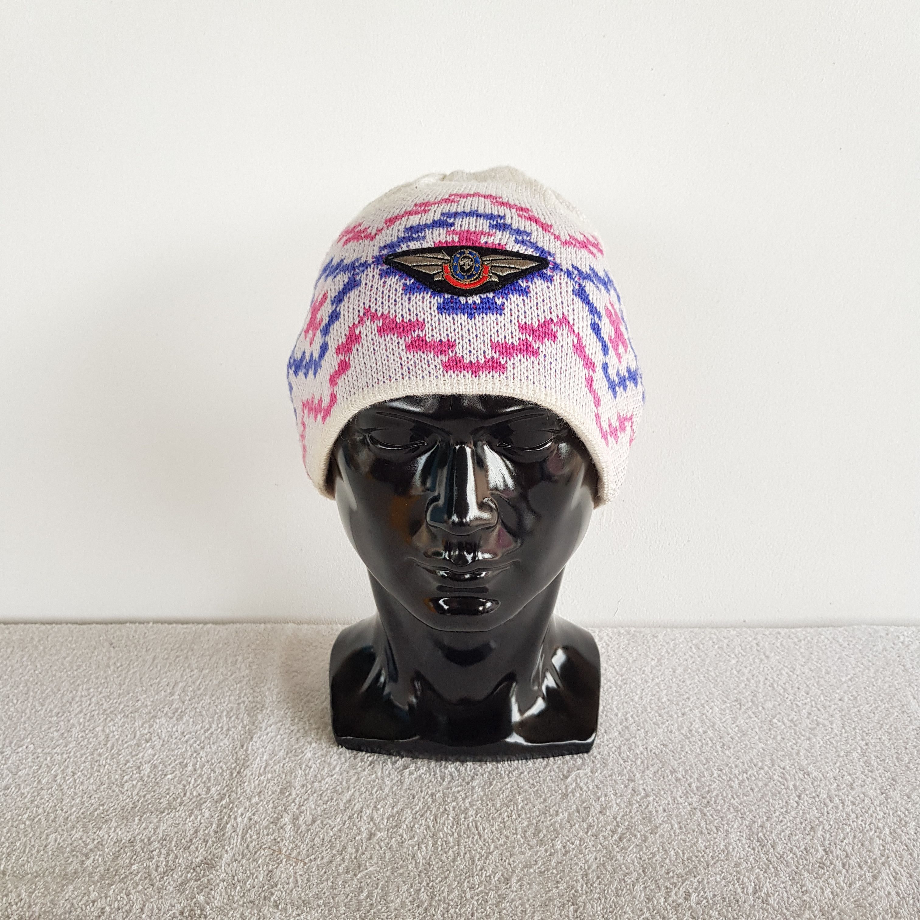 Descente × Vintage Vintage Decente Beanie Snow Cap Japanese Hats - AC10696. Size ONE SIZE - 2 Thumbnail