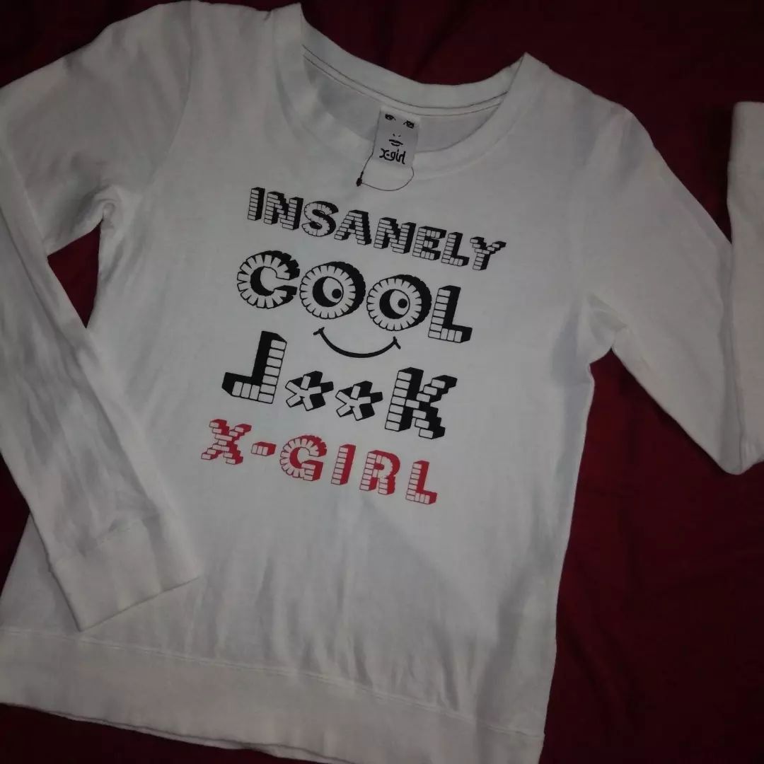 Japanese Brand X-Girl women tshirt Made in Japan Kim Gordon Sonic Youth Size ONE SIZE - 2 Thumbnail