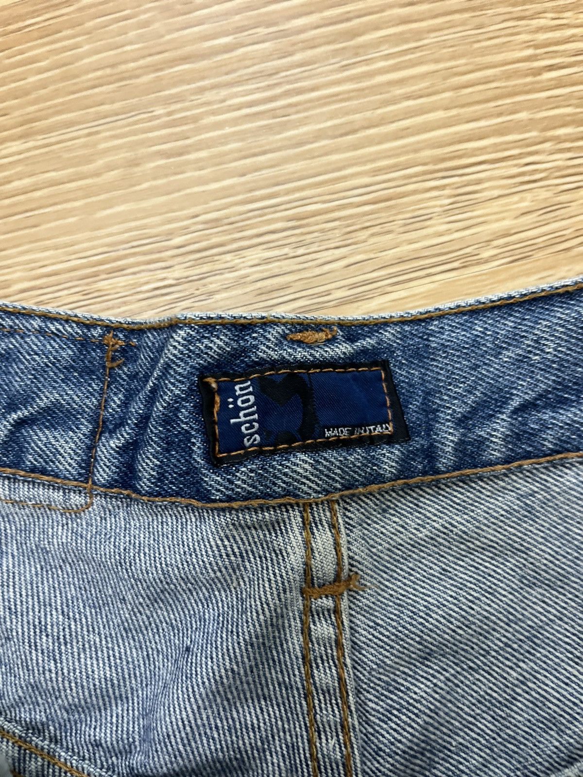 Japanese Brand × Vintage ⭐️ Painted Staring Design Denim💥 Schon Jeans Denim Size US 30 / EU 46 - 9 Thumbnail
