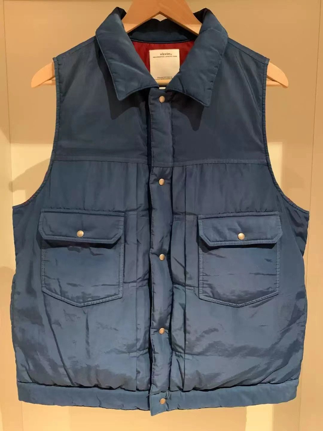 Visvim down vest (over dye)