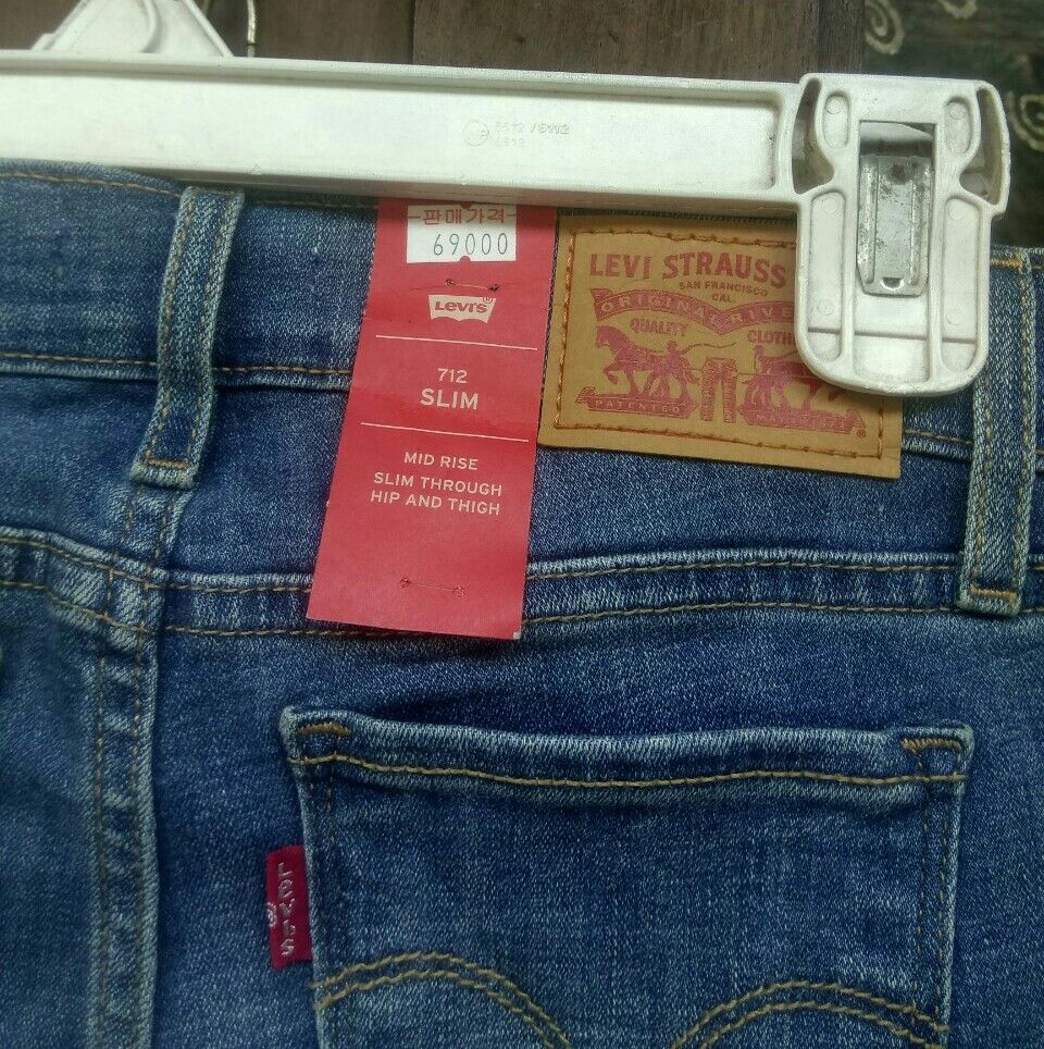 Levi's Womens LEVIS 712 Jeans Denim Slim Size 26 Size 26" / US 2 / IT 38 - 3 Thumbnail