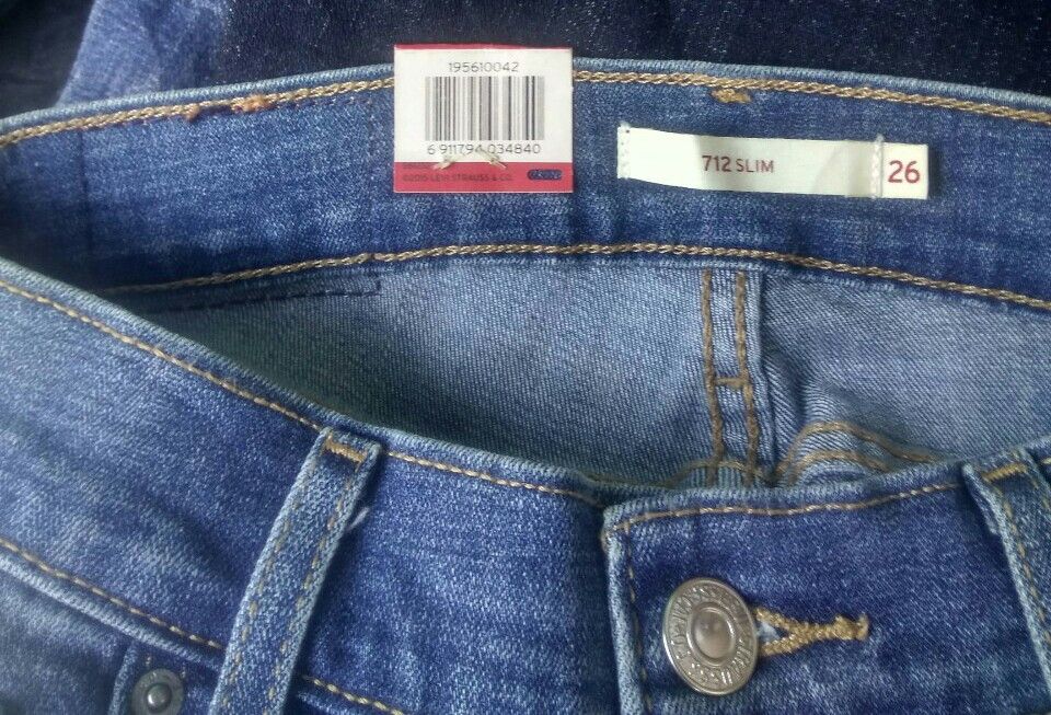 Levi's Womens LEVIS 712 Jeans Denim Slim Size 26 Size 26" / US 2 / IT 38 - 6 Thumbnail