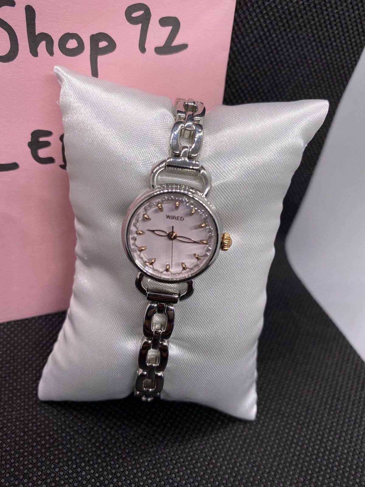 image of Offer Your Price Vintage Seiko Wired Ladies in Silver Pink, Women's