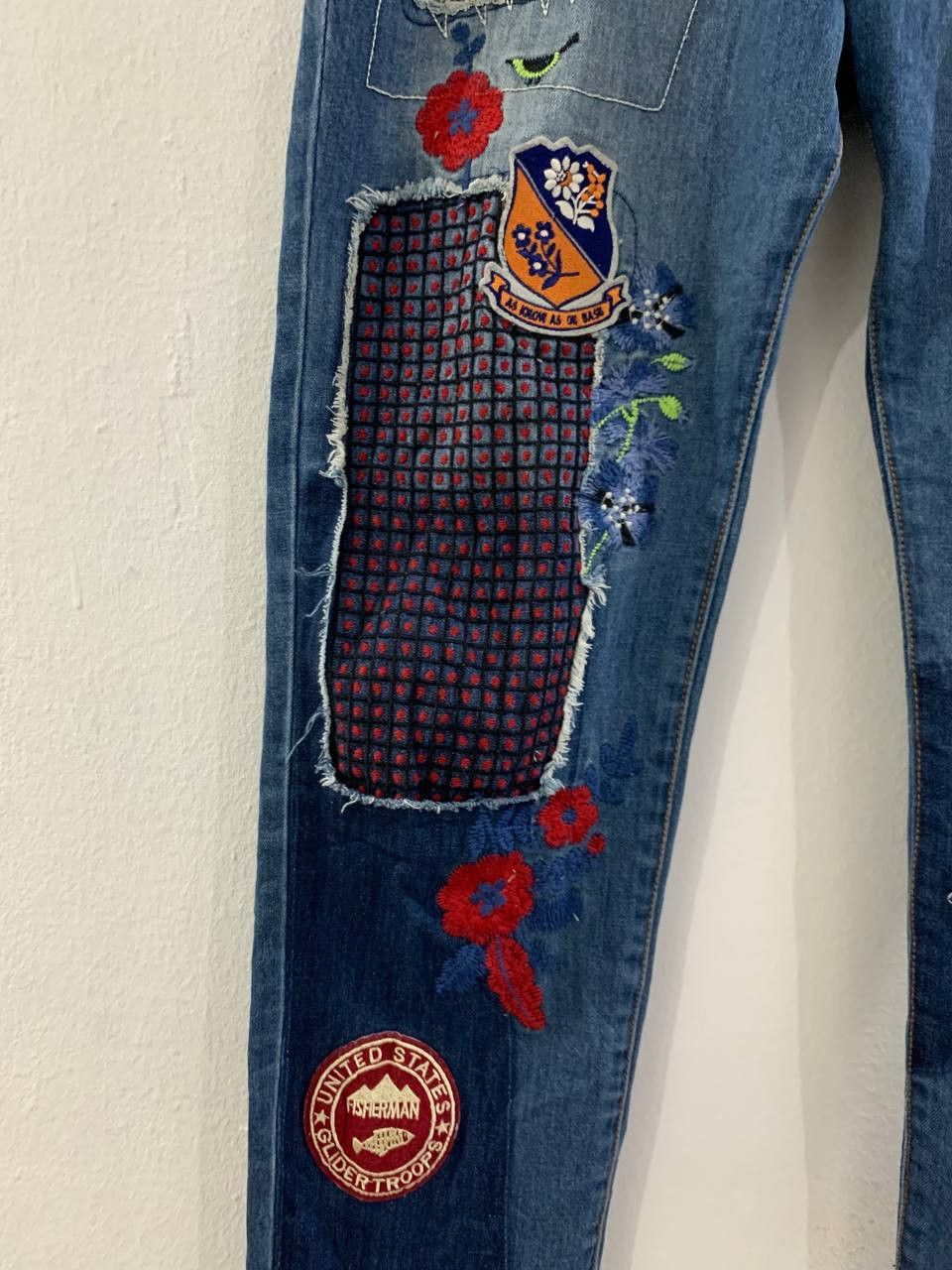 Japanese Brand Vintage Patchwork Custom Sashiko Boro Japan Jeans Size US 32 / EU 48 - 3 Thumbnail