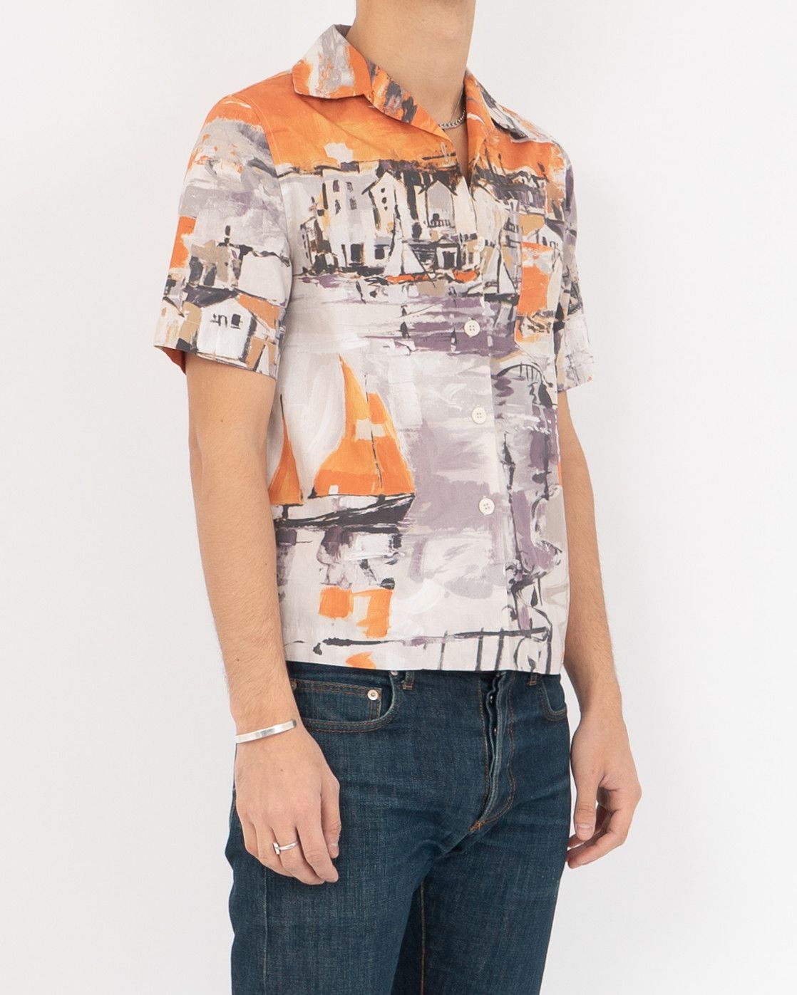 Prada FW17 City Print Bowling Shirt Size US S / EU 44-46 / 1 - 4 Thumbnail