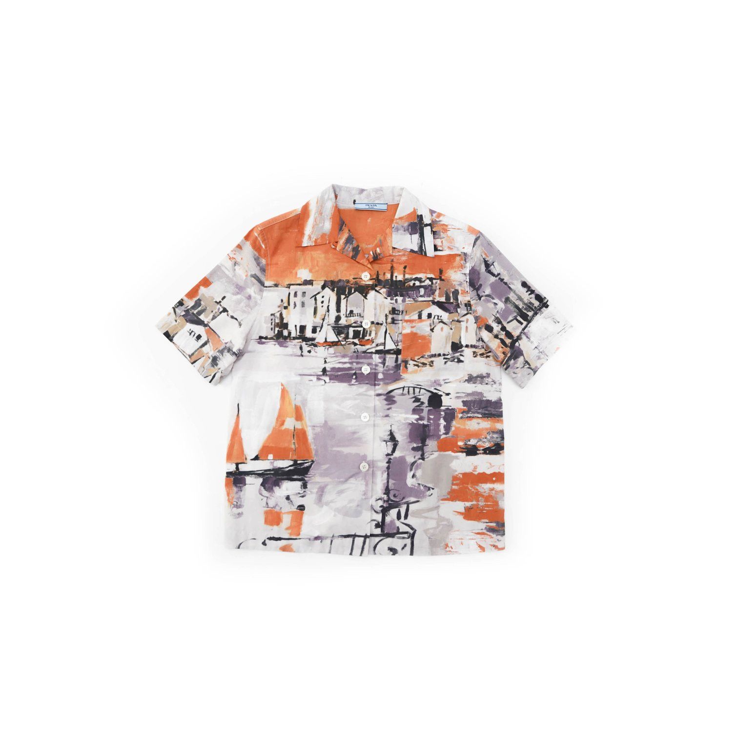 Prada FW17 City Print Bowling Shirt Size US S / EU 44-46 / 1 - 6 Thumbnail