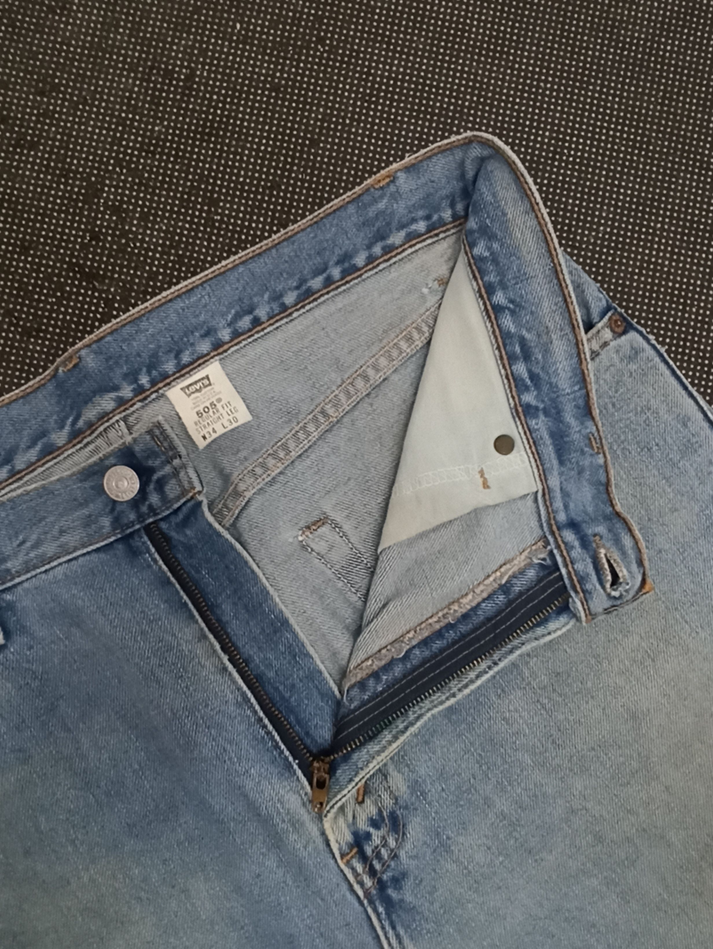 Jean × Levi's × Vintage VINTAGE LEVIS 505 BLUE WASH JEANS -J326 Size US 36 / EU 52 - 3 Thumbnail
