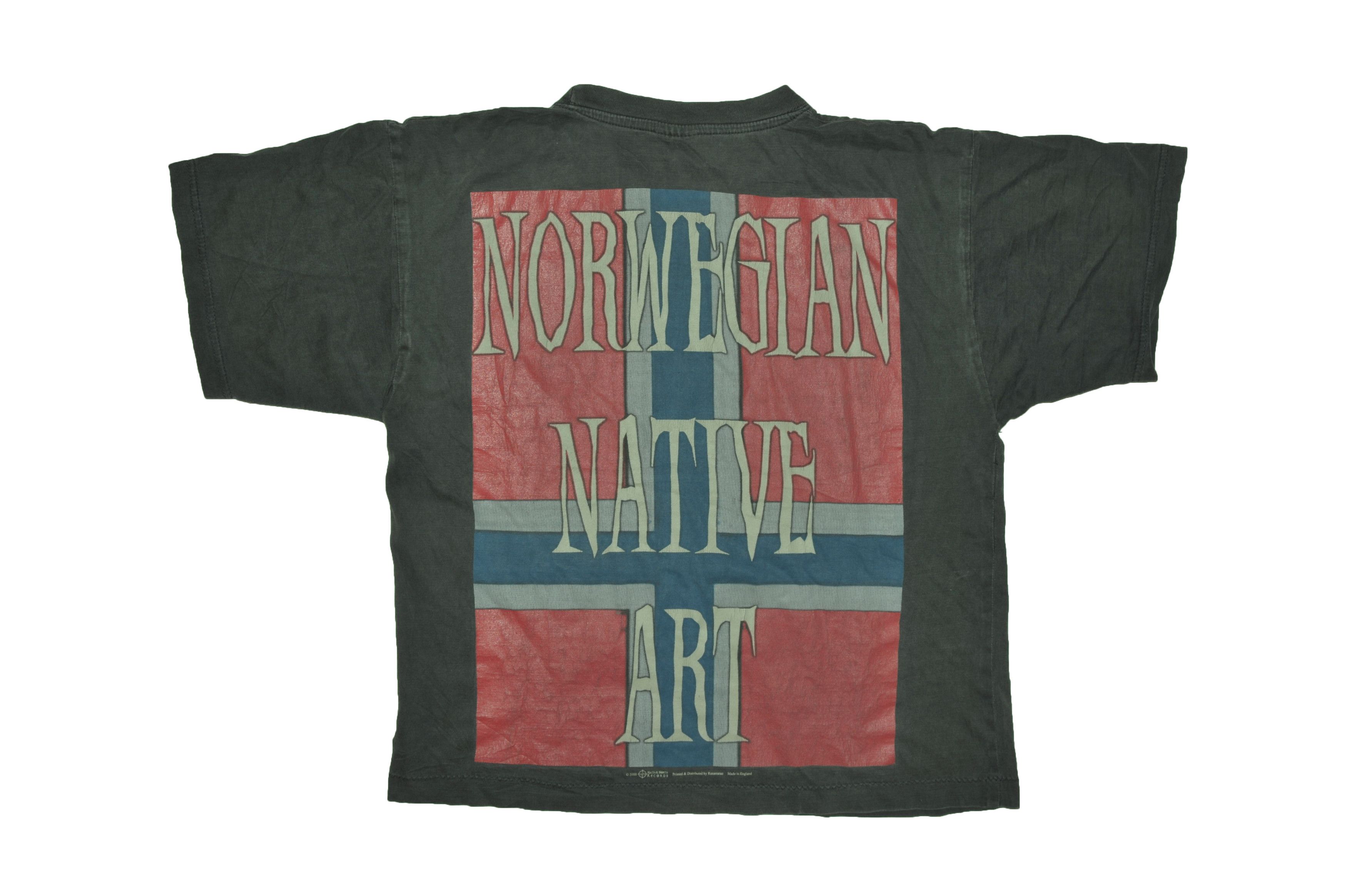 Vintage Vintage 2000 Einher Jer Norwegian Native Art T-shirt Size US XL / EU 56 / 4 - 2 Thumbnail