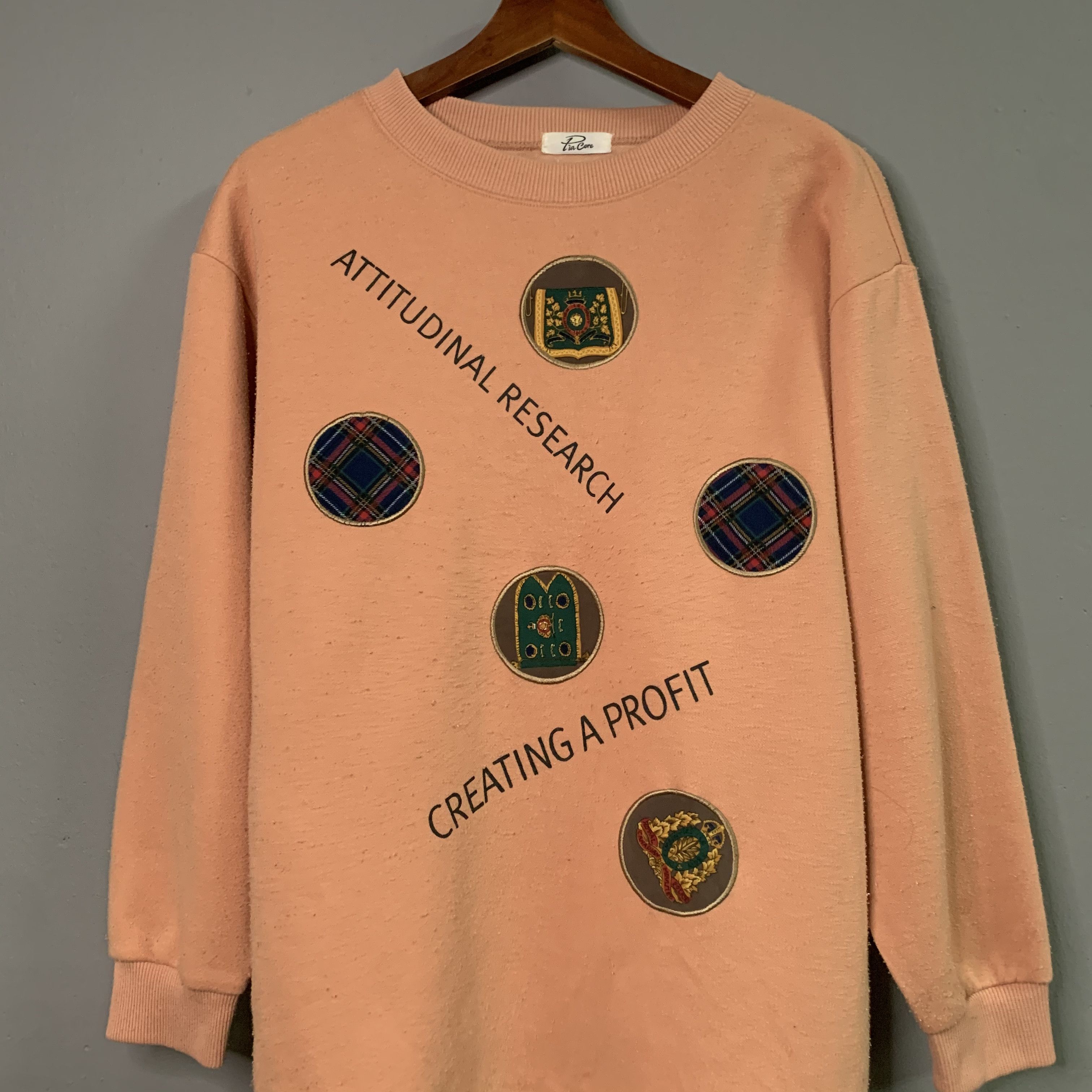 Japanese Brand Pia Cere With Patches Crewneck Sweater Sweatshirt Size US M / EU 48-50 / 2 - 2 Thumbnail