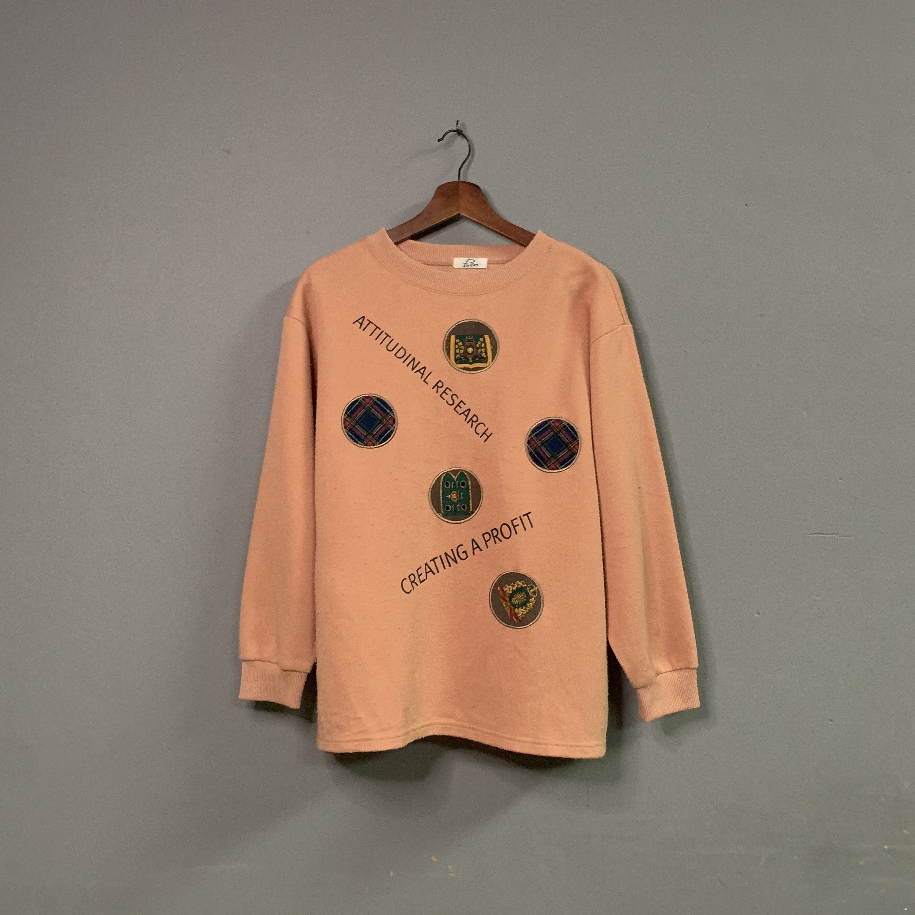 Japanese Brand Pia Cere With Patches Crewneck Sweater Sweatshirt Size US M / EU 48-50 / 2 - 1 Thumbnail