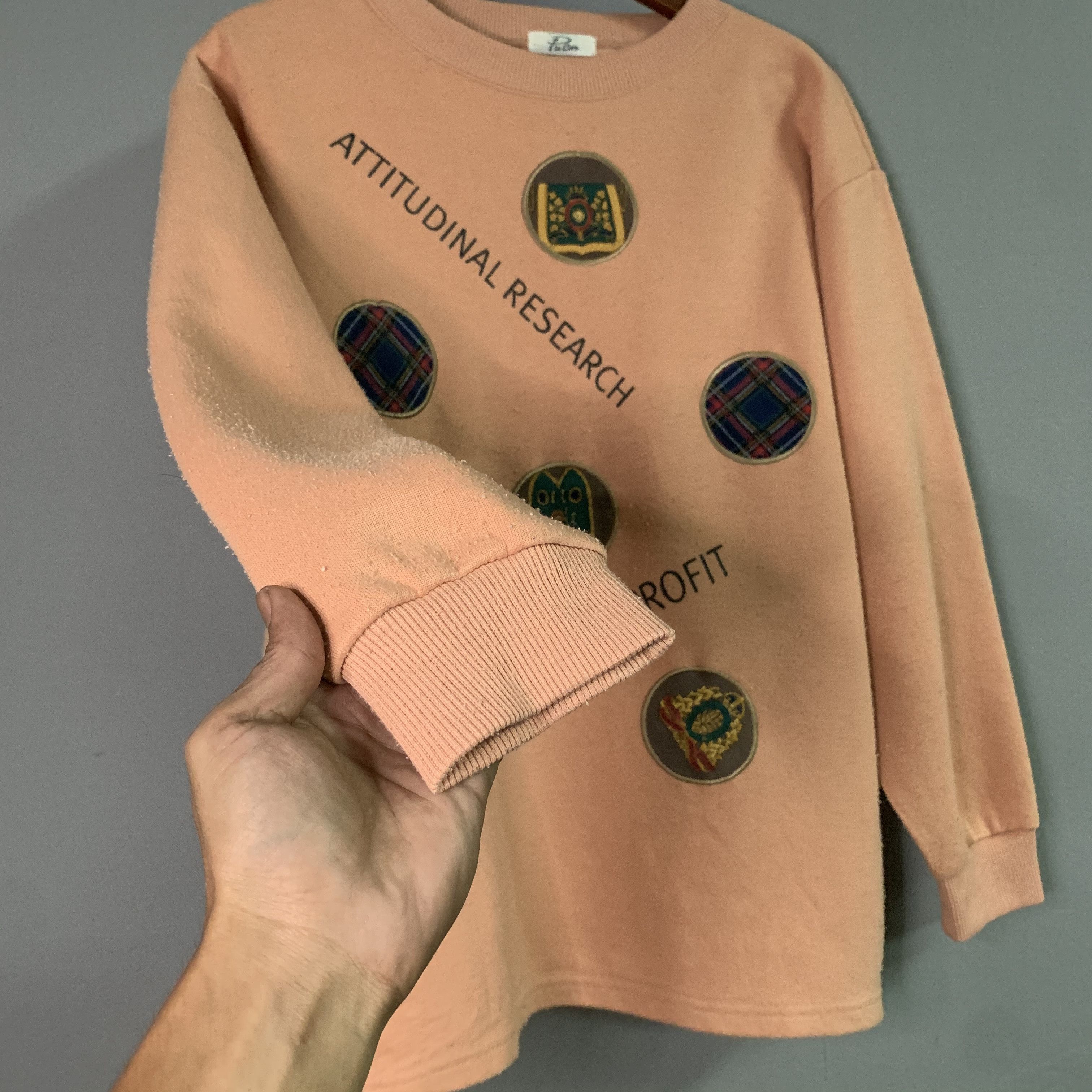 Japanese Brand Pia Cere With Patches Crewneck Sweater Sweatshirt Size US M / EU 48-50 / 2 - 3 Thumbnail