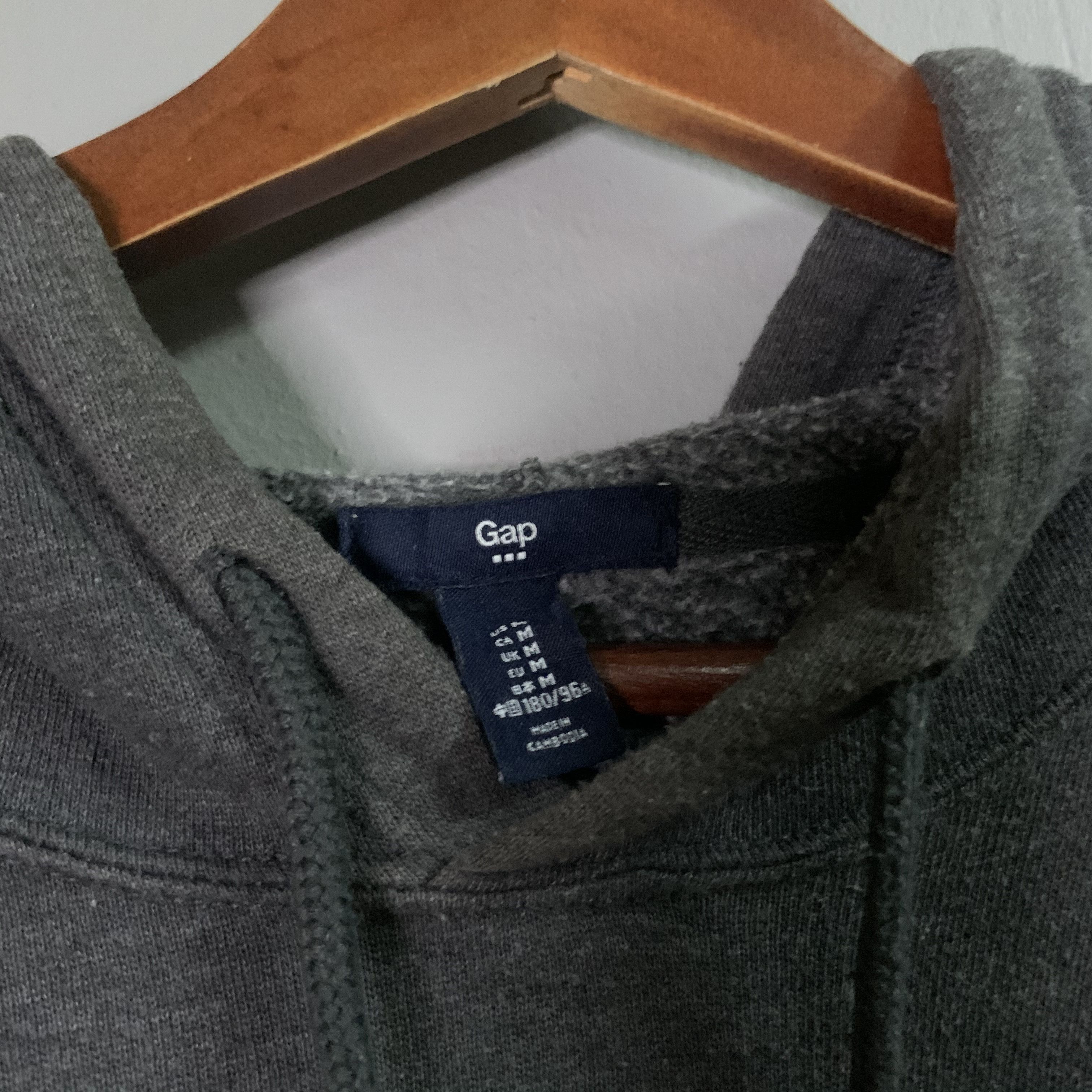Gap Vintage Gap Spell Out American Flag Fonts Hooded Sweatshirt Size US M / EU 48-50 / 2 - 5 Thumbnail