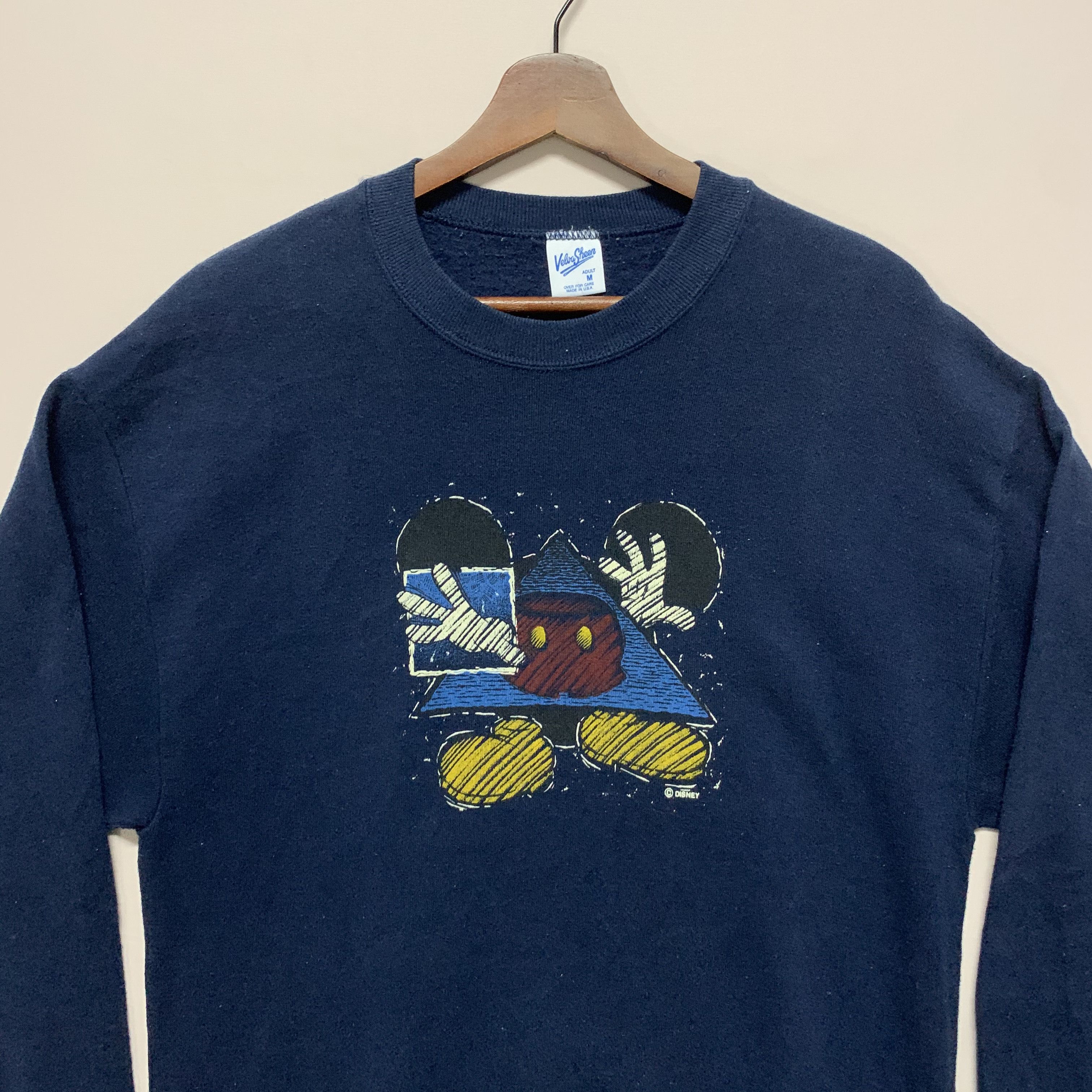 Velva Sheen Vintage 90s Mickey Mouse Disney Movie Sweater Sweatshirt Size US M / EU 48-50 / 2 - 3 Thumbnail