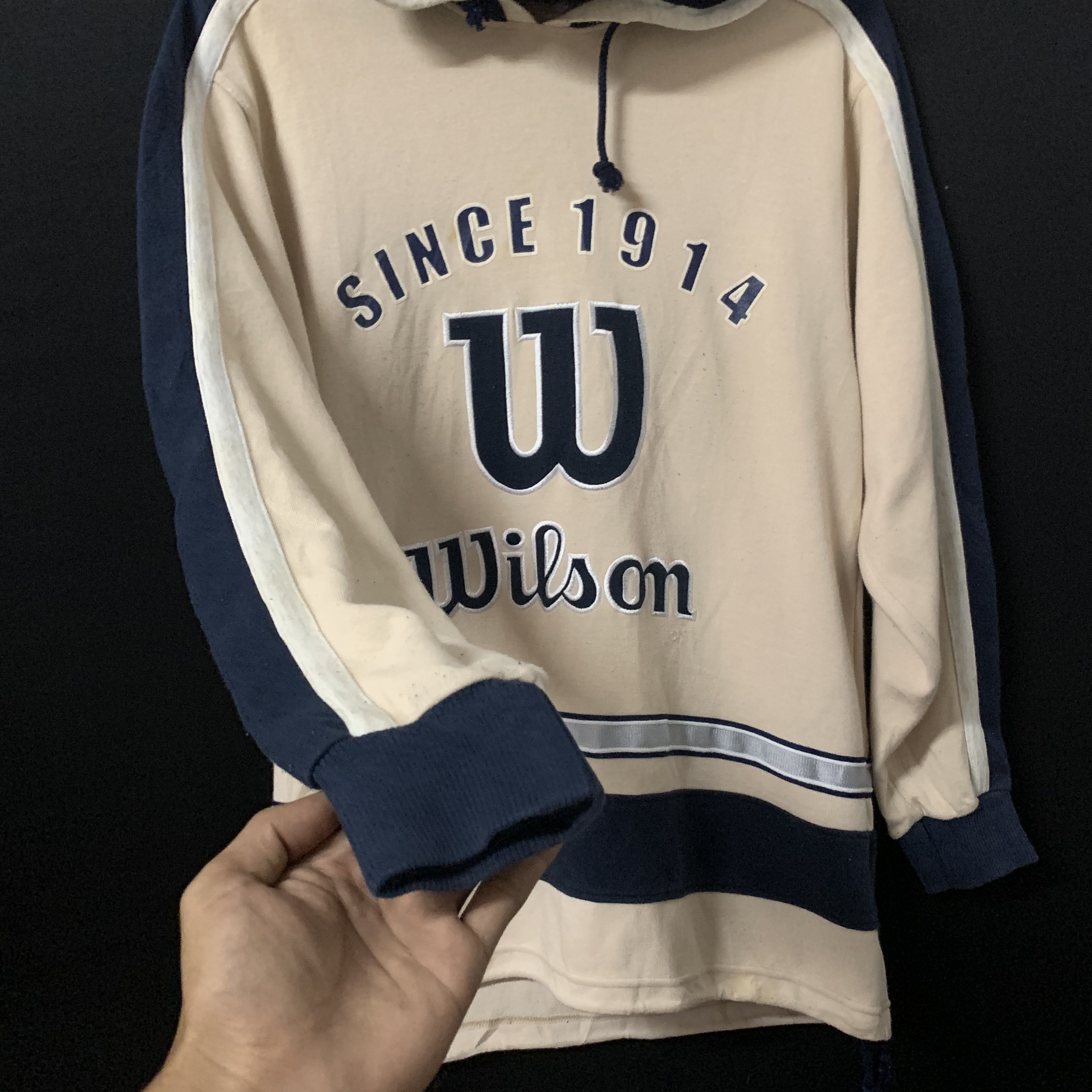 Vintage Vintage Wilson American Sport Big Logo Spell Out Hooded Size US S / EU 44-46 / 1 - 5 Thumbnail