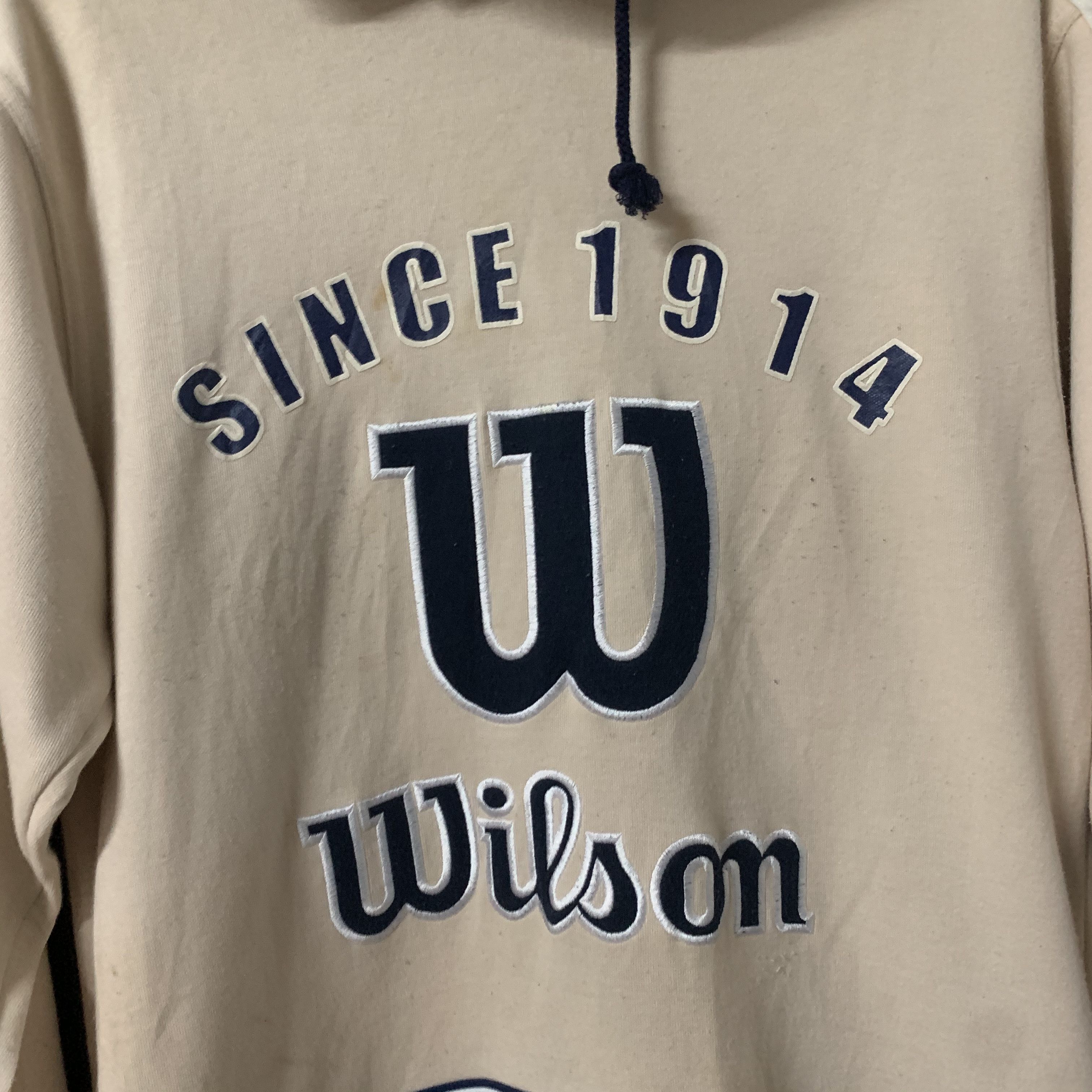 Vintage Vintage Wilson American Sport Big Logo Spell Out Hooded Size US S / EU 44-46 / 1 - 3 Thumbnail