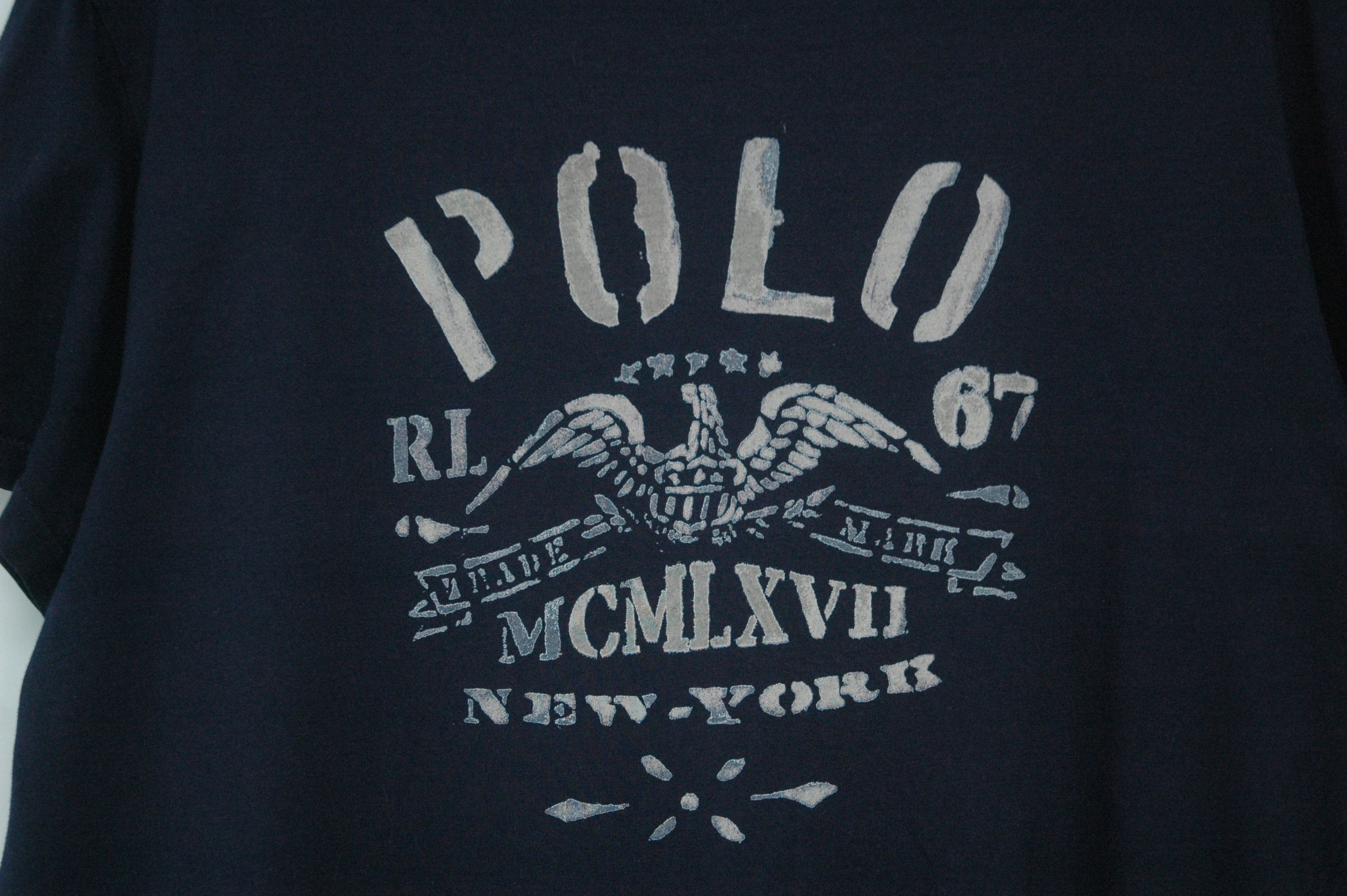 Polo Ralph Lauren Vintage Polo Ralph Lauren New York Big Logo TS Size US L / EU 52-54 / 3 - 3 Thumbnail