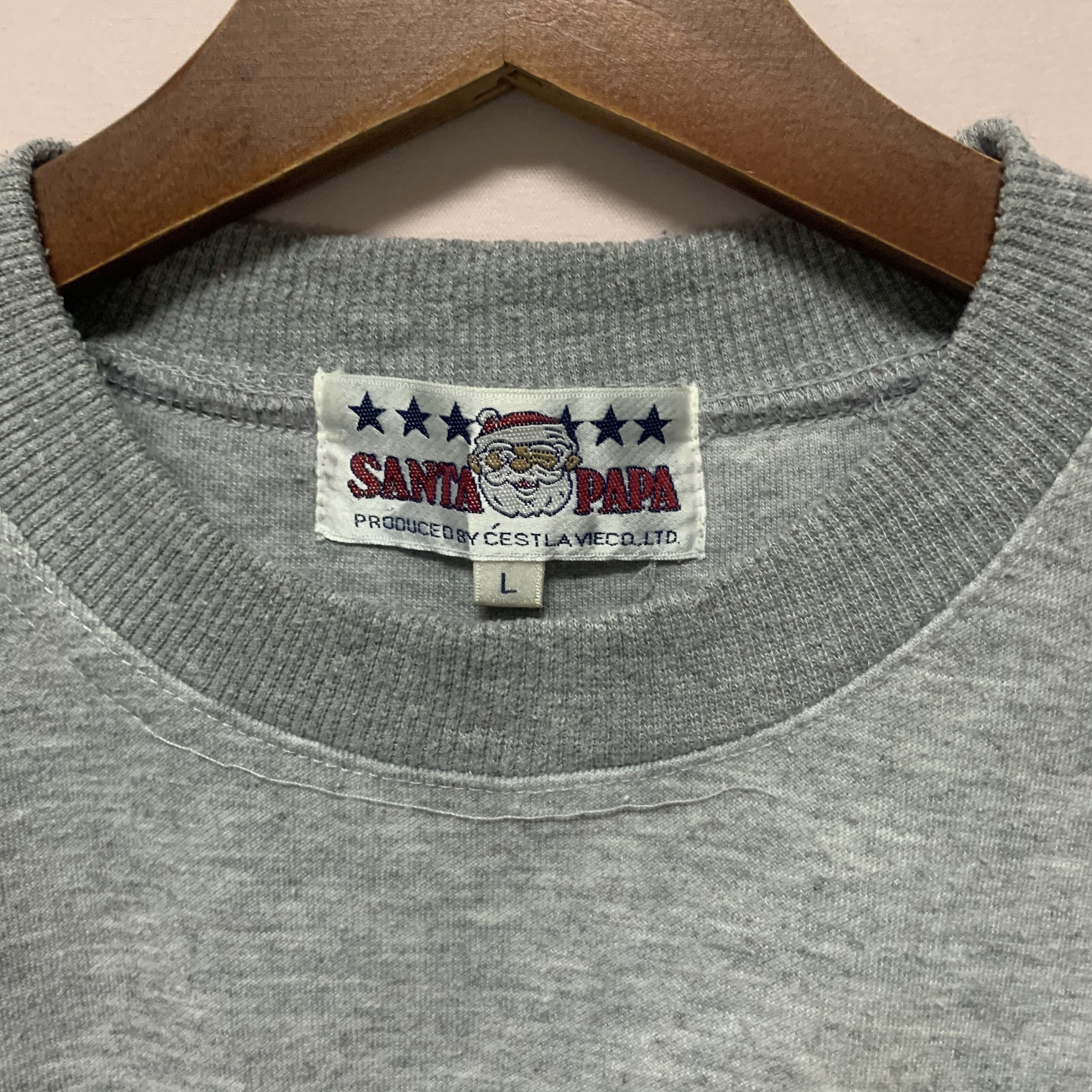 Japanese Brand Vintage Santa Papa Santa World Small Logo Crewneck Sweater Size US L / EU 52-54 / 3 - 3 Thumbnail