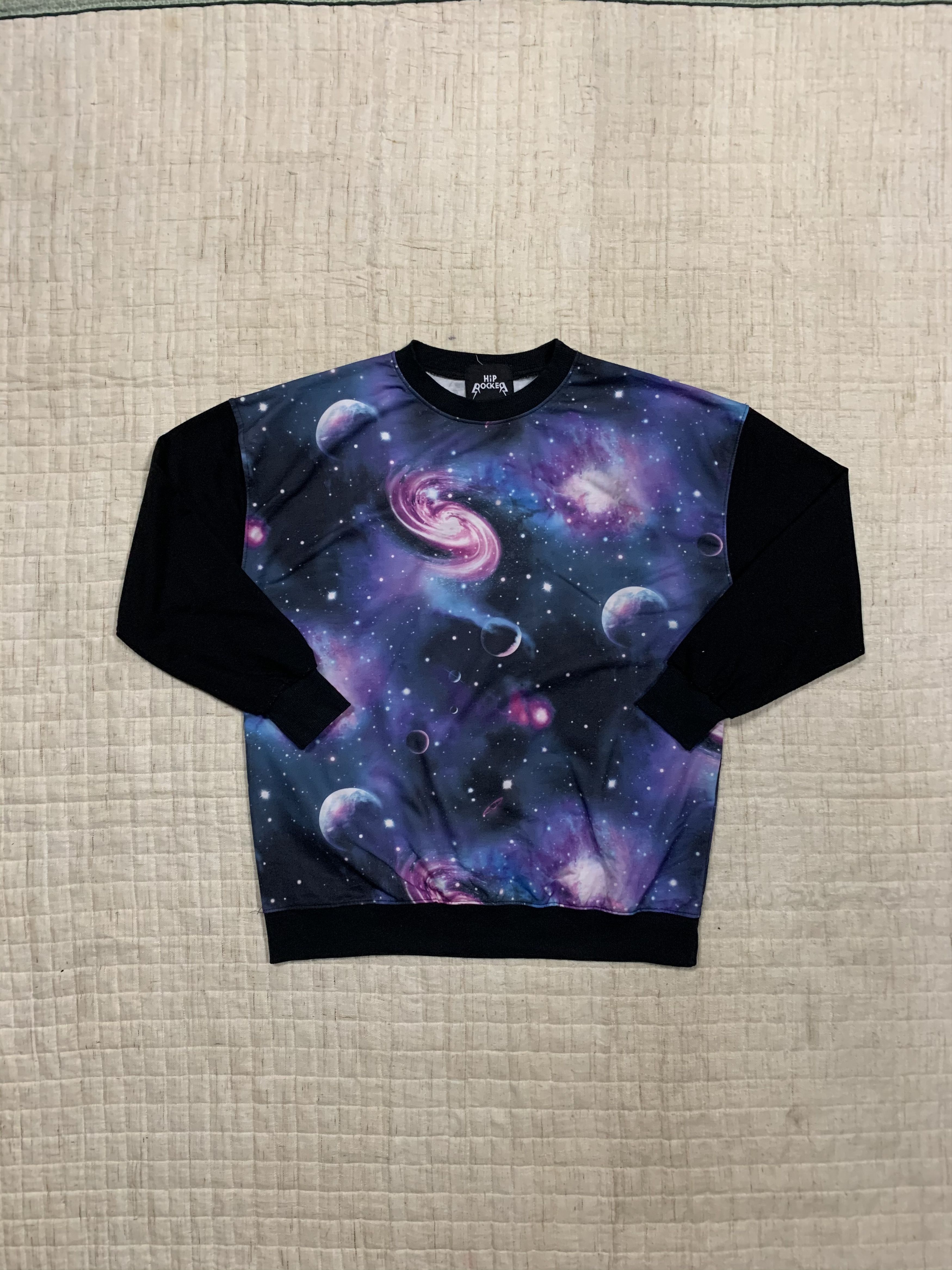 Japanese Brand Hip Rocker Brand All Over Printed Art Crewneck Sweater Size US M / EU 48-50 / 2 - 1 Thumbnail