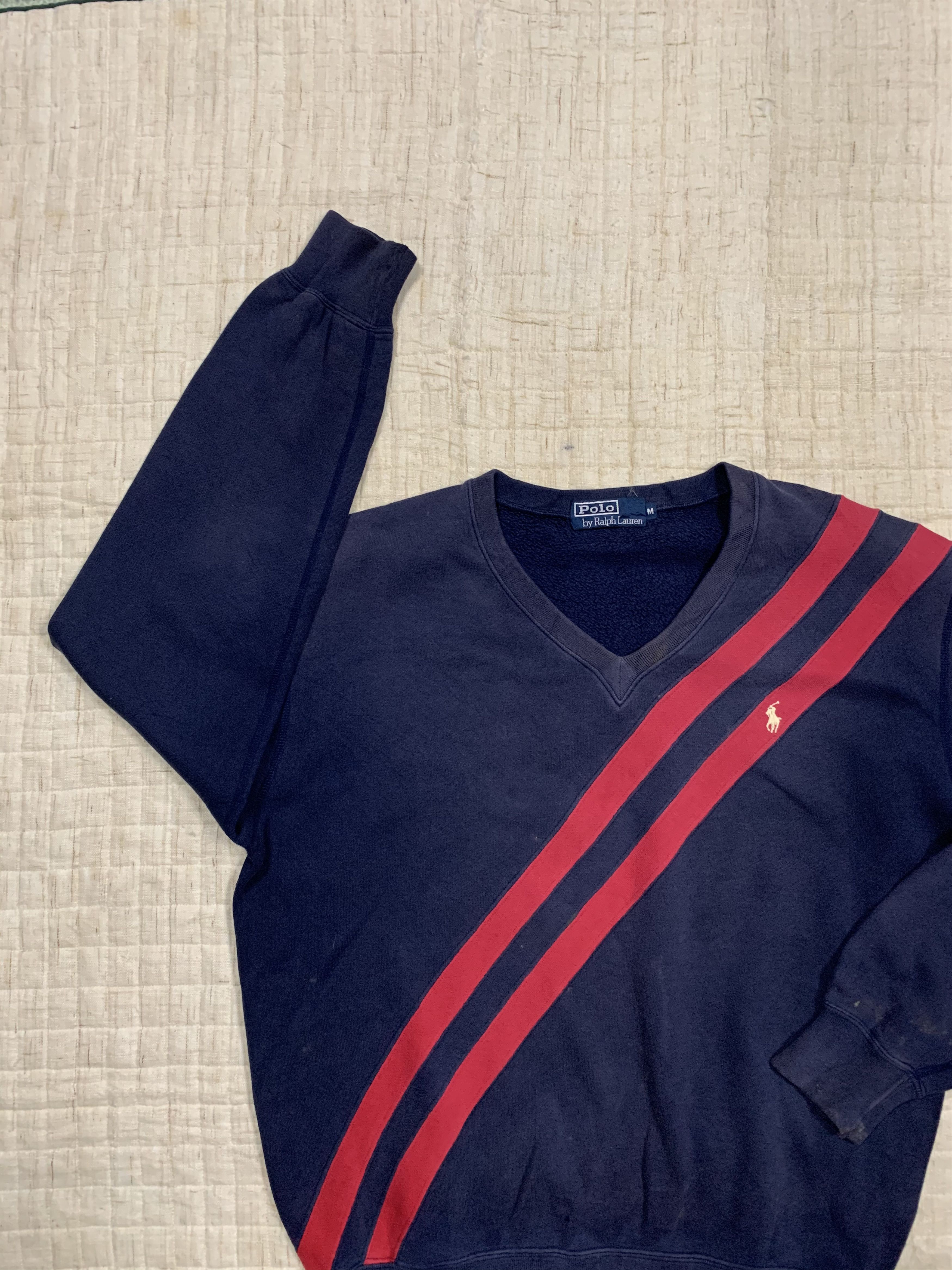 RRL Ralph Lauren Polo By Ralph Lauren Small Logo V Neck Sweater Size US M / EU 48-50 / 2 - 2 Thumbnail