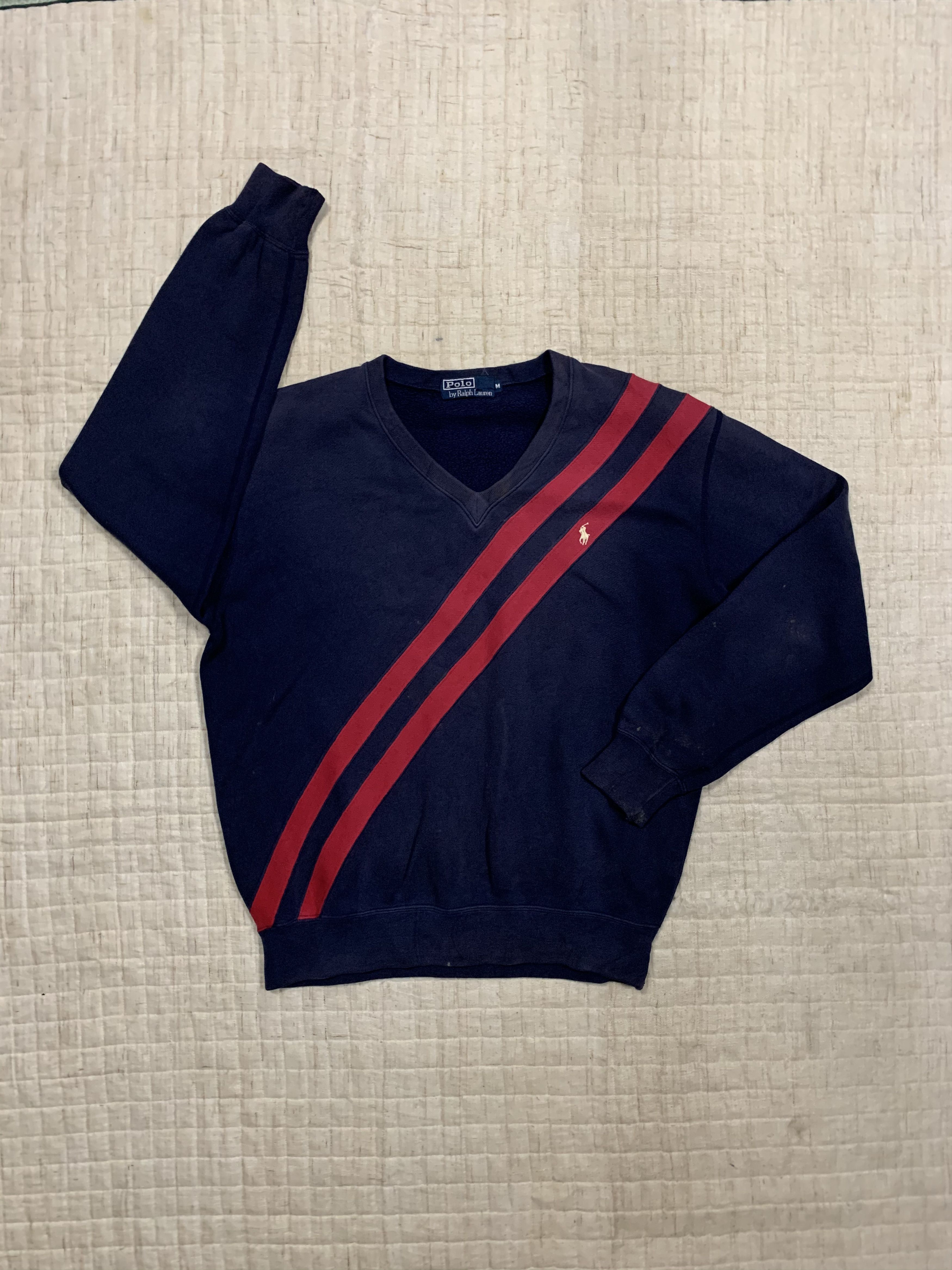 RRL Ralph Lauren Polo By Ralph Lauren Small Logo V Neck Sweater Size US M / EU 48-50 / 2 - 1 Thumbnail