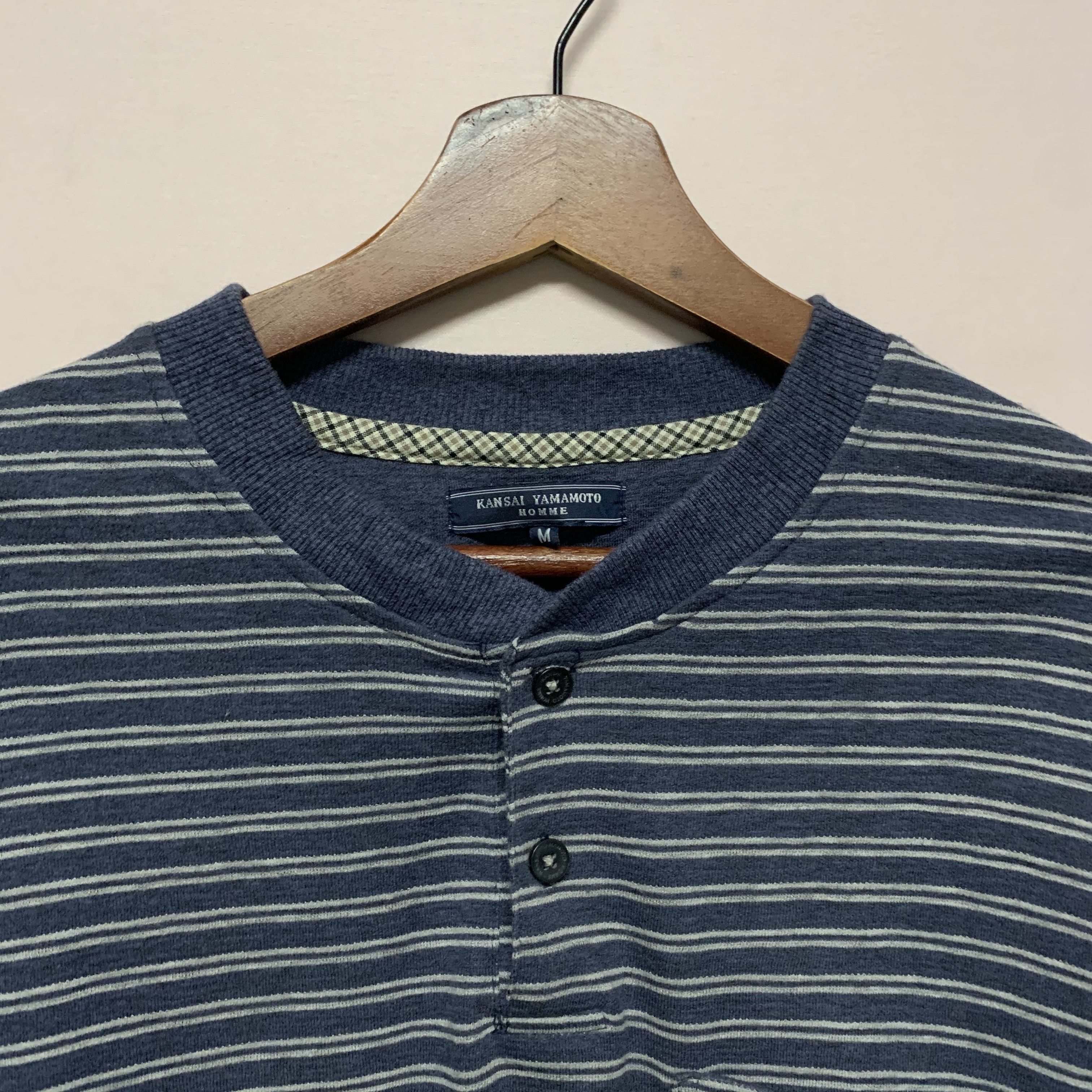 Kansai Yamamoto FLA⚡️H ⚡️ALE 🔥KANSAI YAMAMOTO JAPAN Designer Stripe Sweater Size US M / EU 48-50 / 2 - 6 Thumbnail