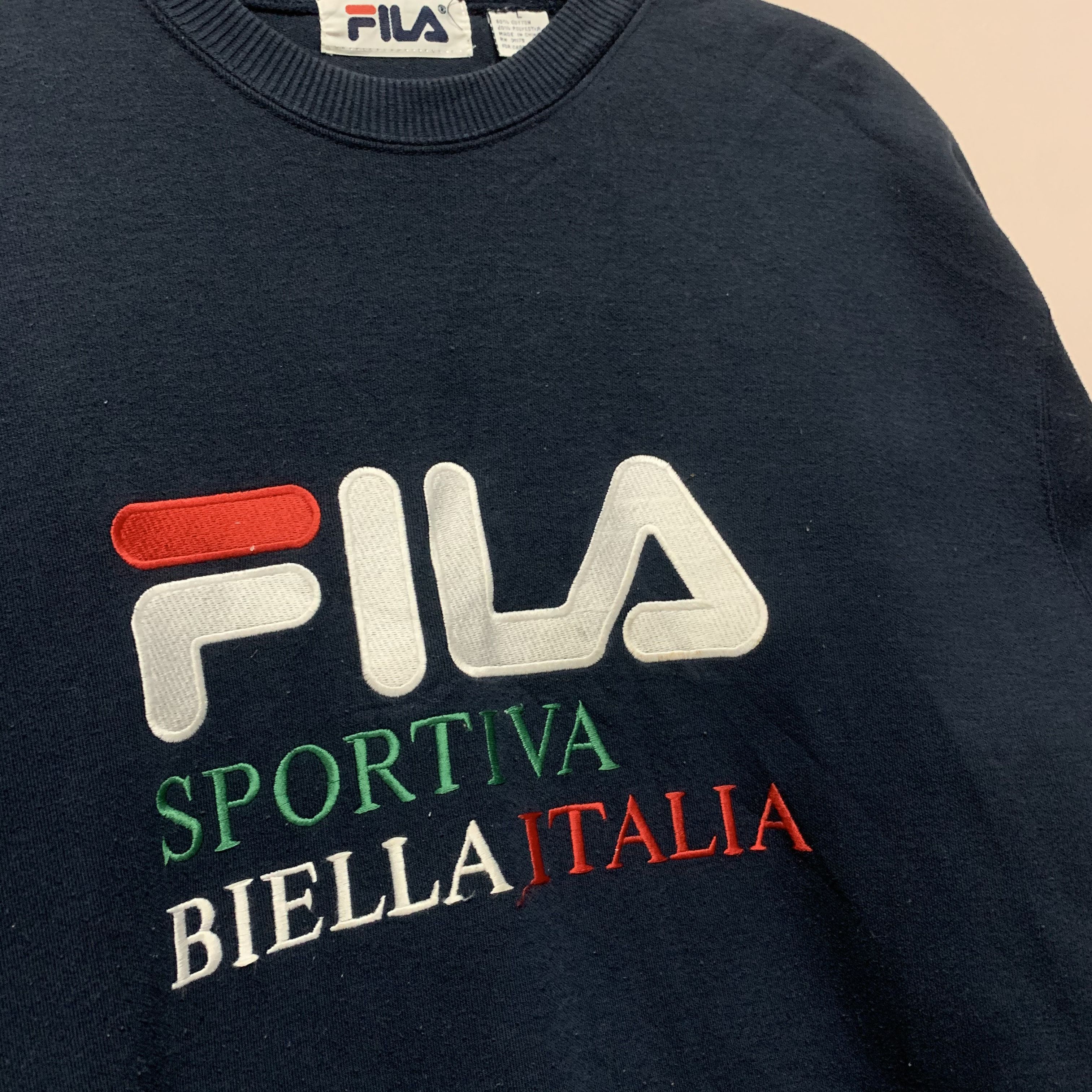 Fila Vintage Fila Embroidery Spell Out Crewneck Sweatshirt Size US M / EU 48-50 / 2 - 3 Thumbnail