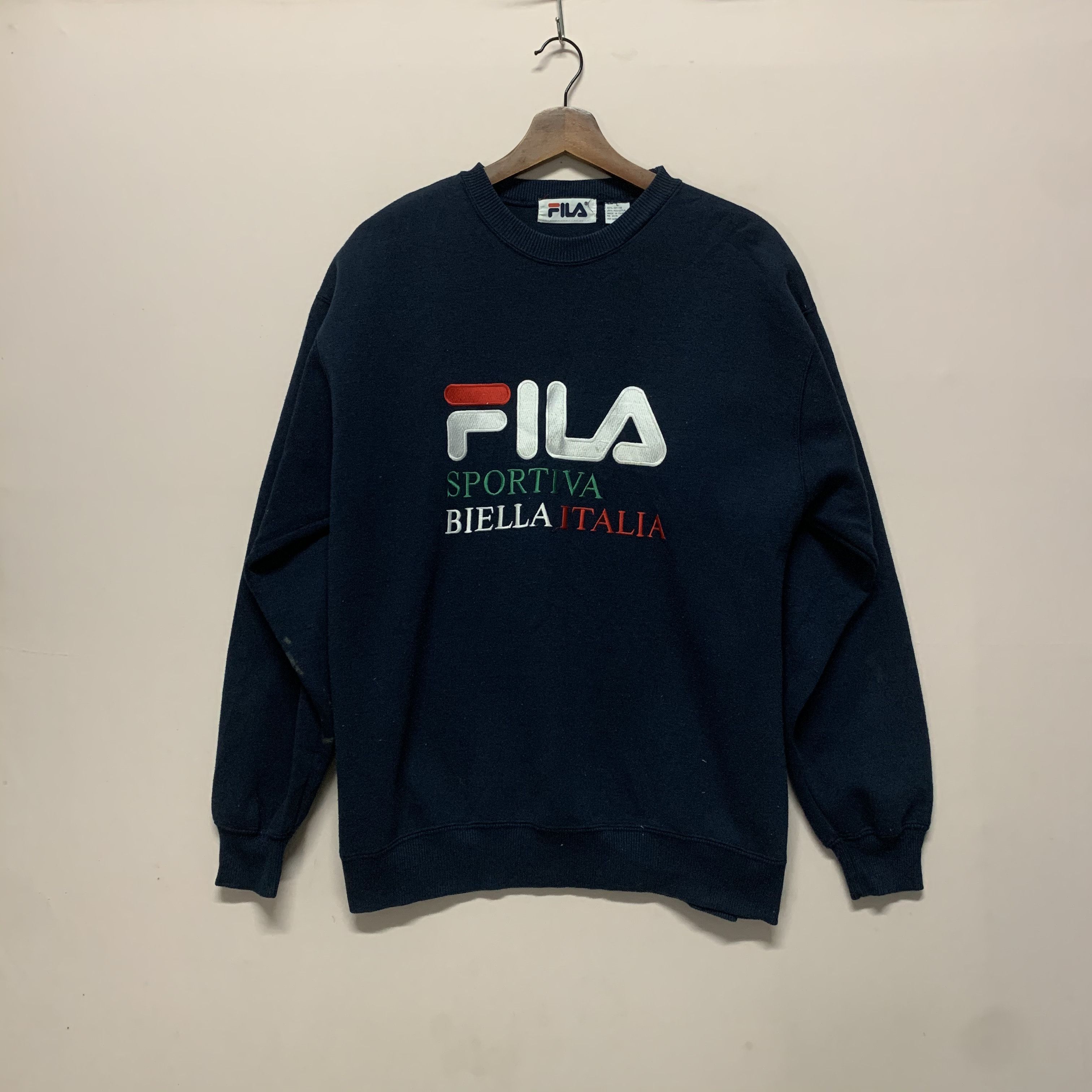 Fila Vintage Fila Embroidery Spell Out Crewneck Sweatshirt Size US M / EU 48-50 / 2 - 1 Thumbnail