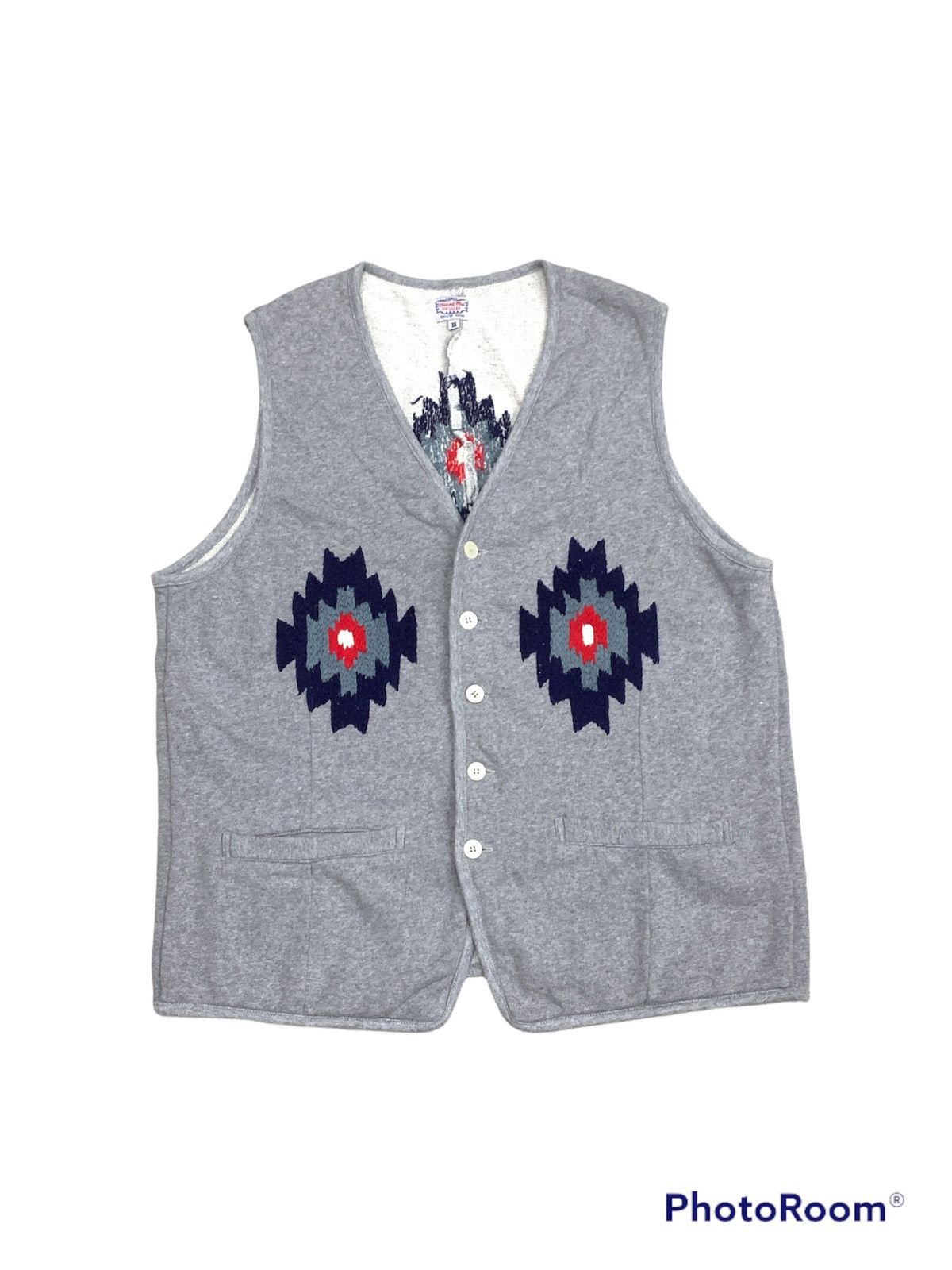 Japanese Brand CHIANG MAI DELUXE GAIJIN EMBROIDERED NAVAJO CHIMAYO VEST Size US L / EU 52-54 / 3 - 1 Thumbnail