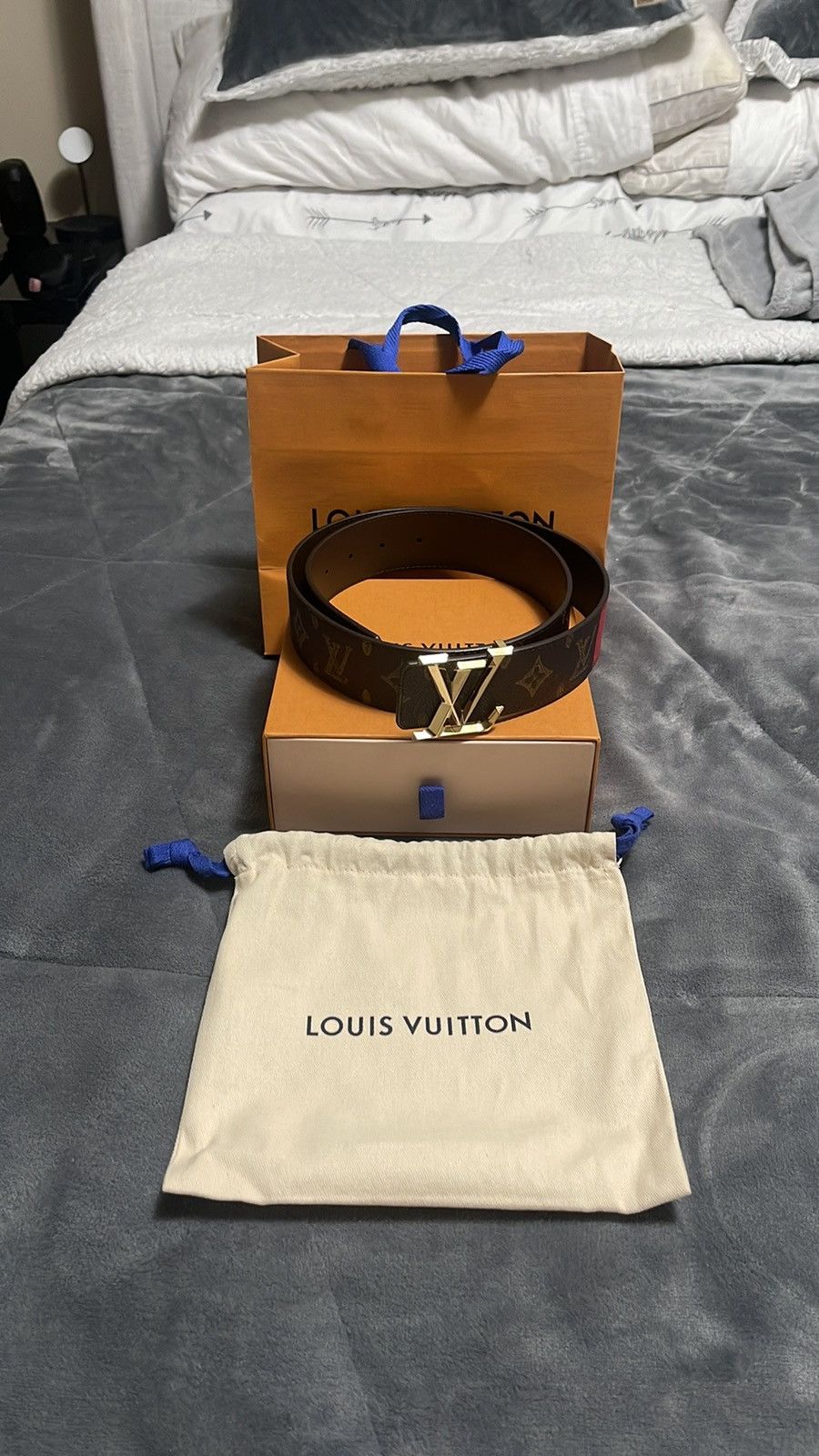 Louis Vuitton LV Pyramide Trunk L'Oeil 40MM Reversible Belt