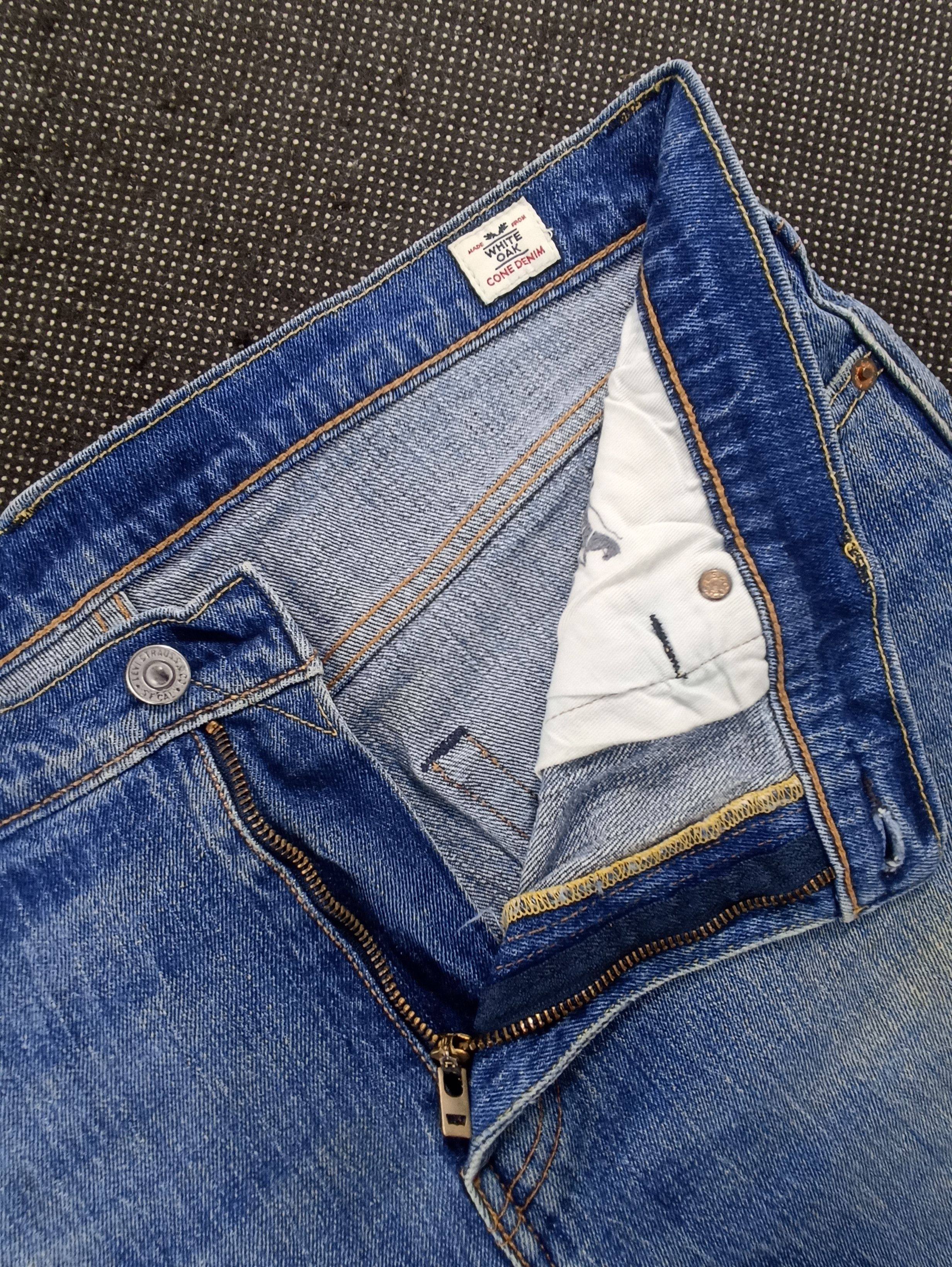 Jean × Levi's × Vintage Vintage Levi’s 504 White Oak Cone Denim Blue Wash-J248 Size US 37 - 3 Thumbnail