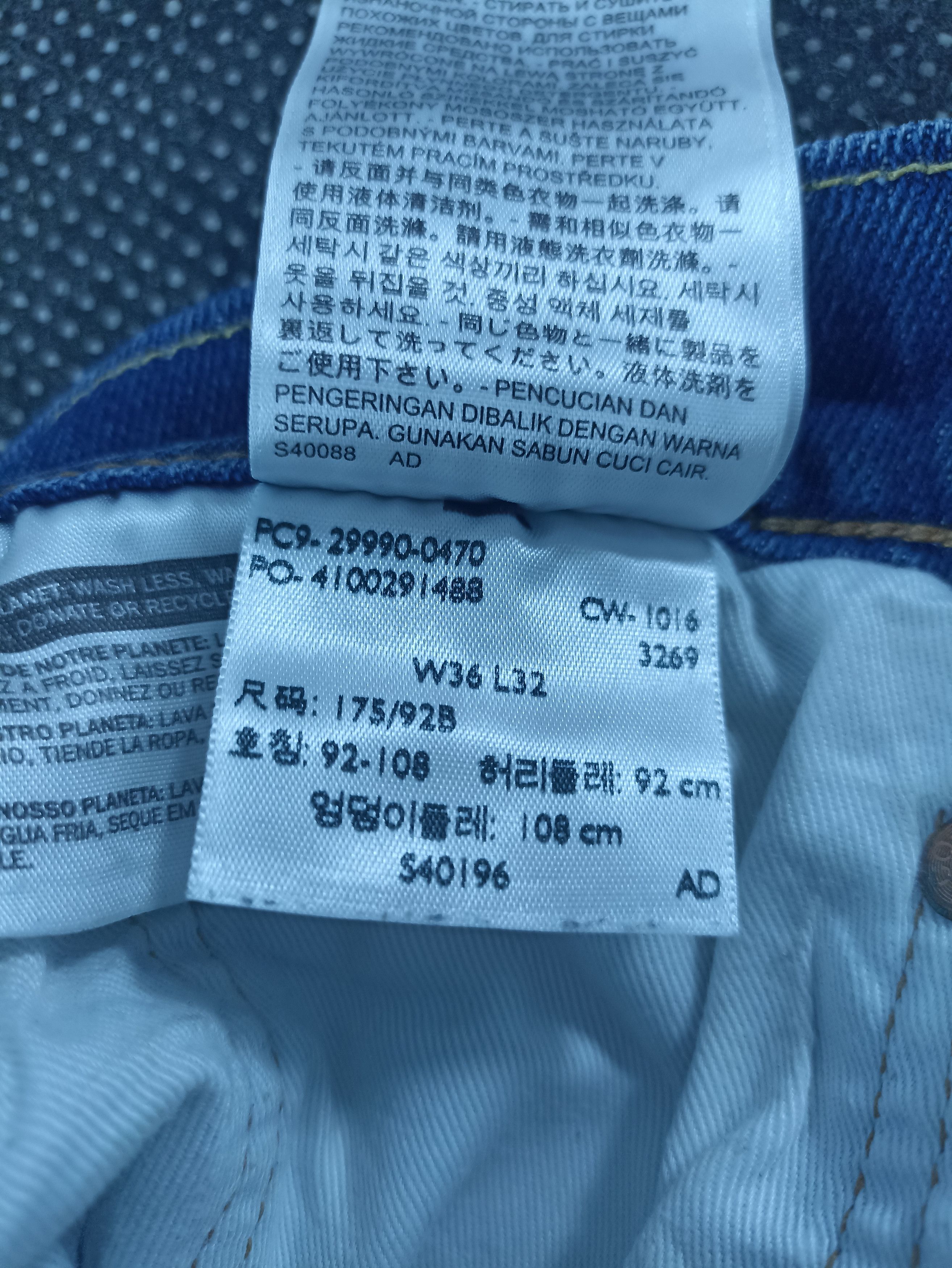 Jean × Levi's × Vintage Vintage Levi’s 504 White Oak Cone Denim Blue Wash-J248 Size US 37 - 5 Thumbnail