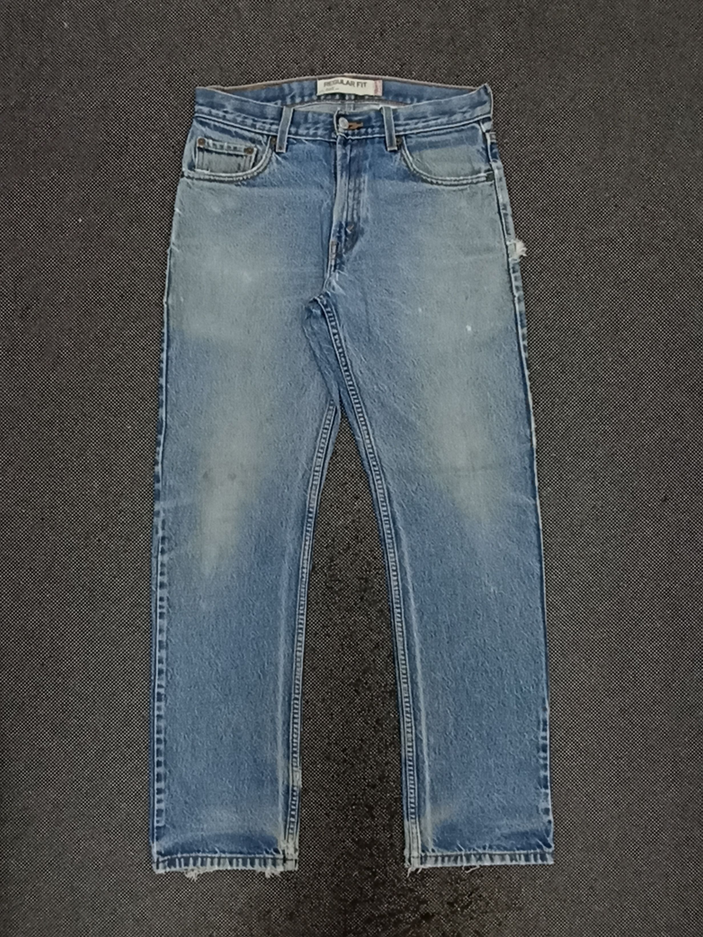 VINTAGE LEVIS 505 DISTRESSED STONE WASH JEANS -J337